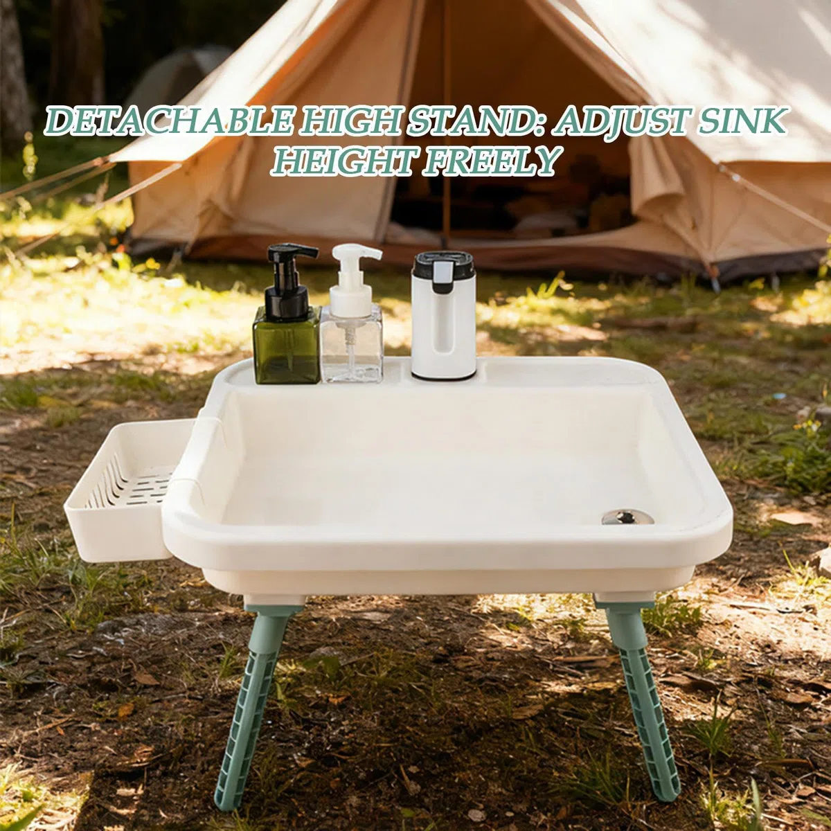 Lavabo Portatile per Campeggio Strumento Resistente Facile Da Installare | Lavabo da Viaggio per Lavarsi le Mani Per Donne, Uomini, Adulti E Viaggiatori, Per Lavaggio Stoviglie, Cortile, BBQ, Giar