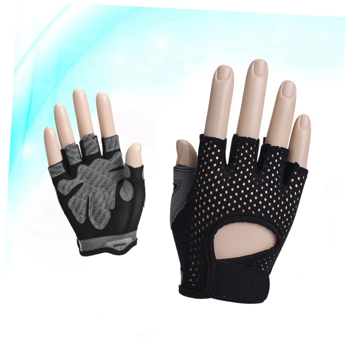 Yardwe 2 Pezzi Guanti Da Donna Guanti Da Donna Guanti Sportivi Da Donna Guanti Da Allenamento Mezzi Guanti Per Sollevamento Pesi Manubri Antiscivolo Fitness