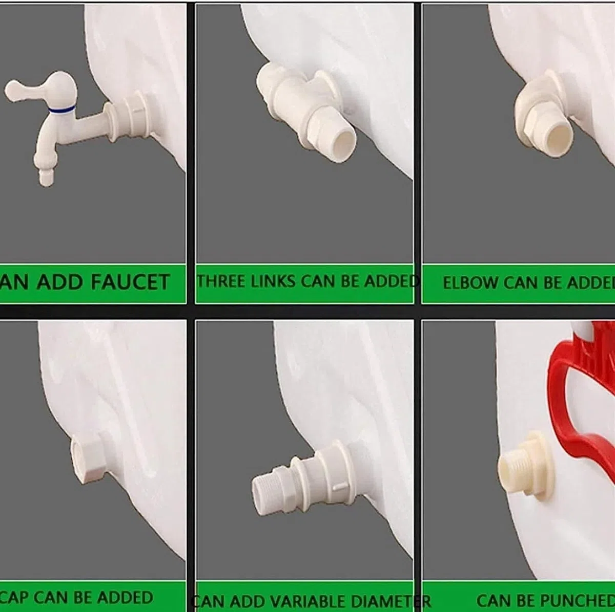 Serbatoio Stoccaggio dell'Acqua Contenitore Acqua Campeggio Escursionismo Arrampicata Viaggio Esterno for Portatile Addensato Domestico con Rubinetto