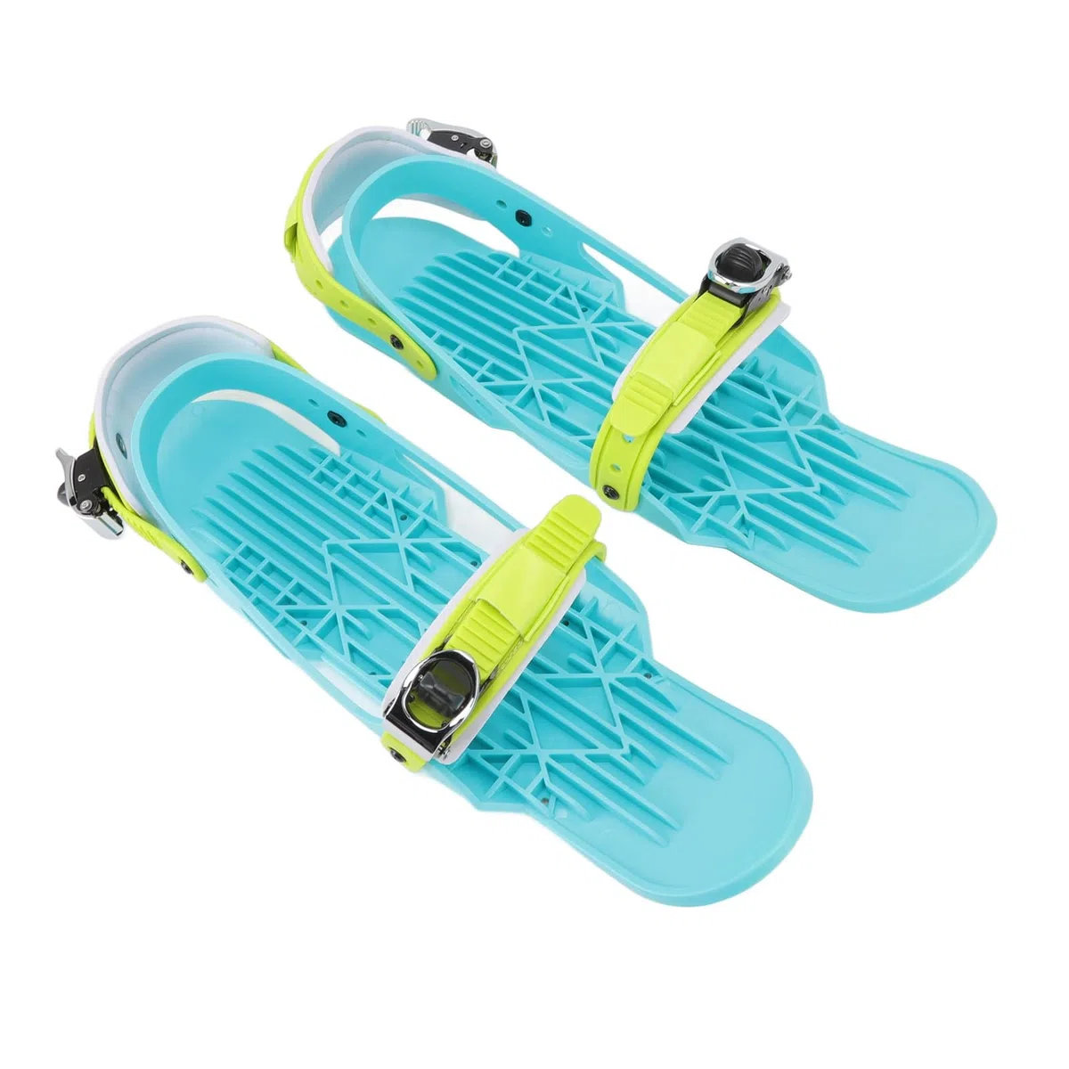 Buachois Mini Pattini da Sci, Pattini da Sci Corti Portatili Regolabili da Attaccare agli Scarponi da Sci Snowskate Invernali per l'Inverno all'aperto Snowblades Skiboards Scarpe
