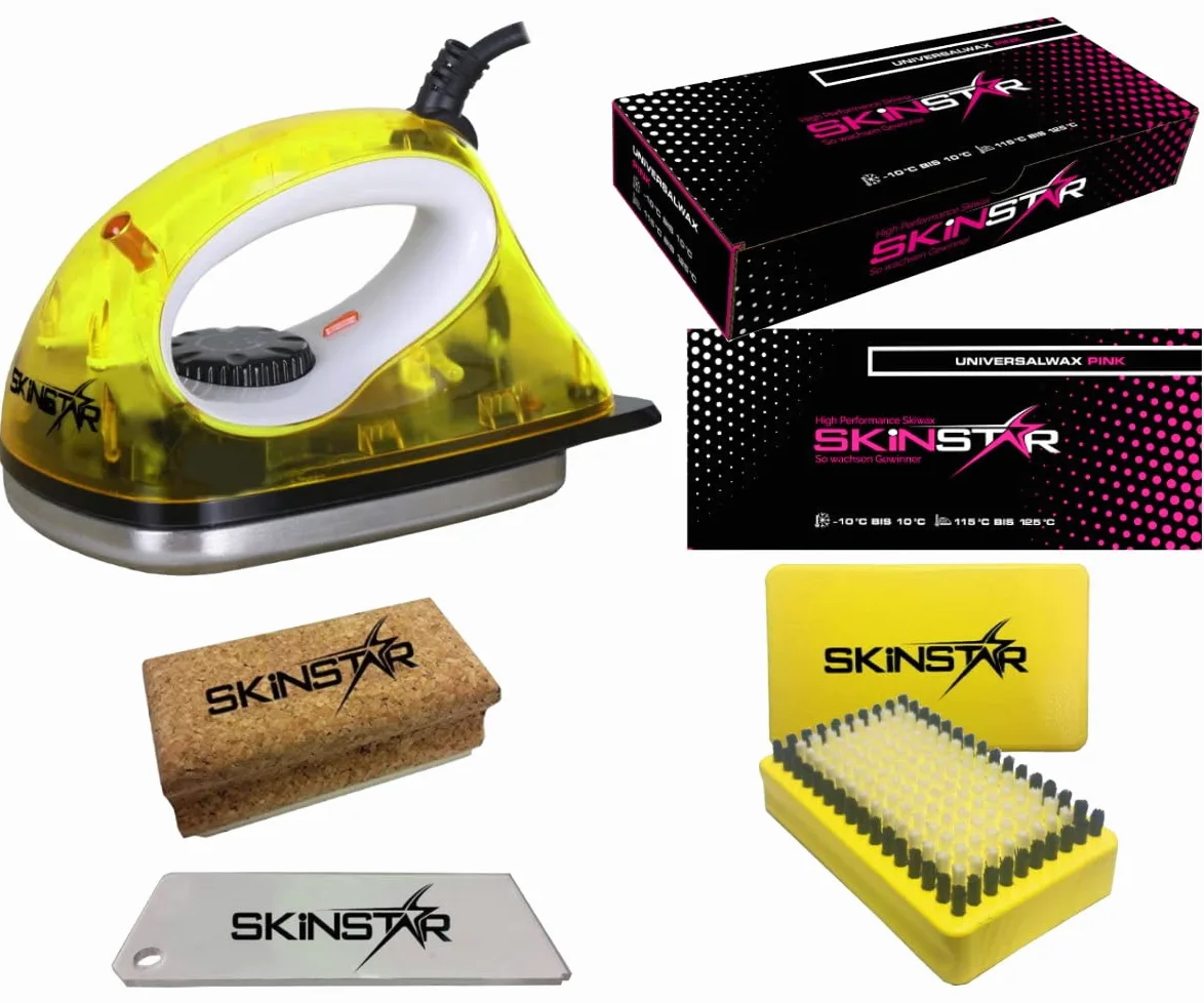 Skinstar Sciolina-Start Set 5-teilig con Ferro da Stiro - Alpino+Nordic+Tavola