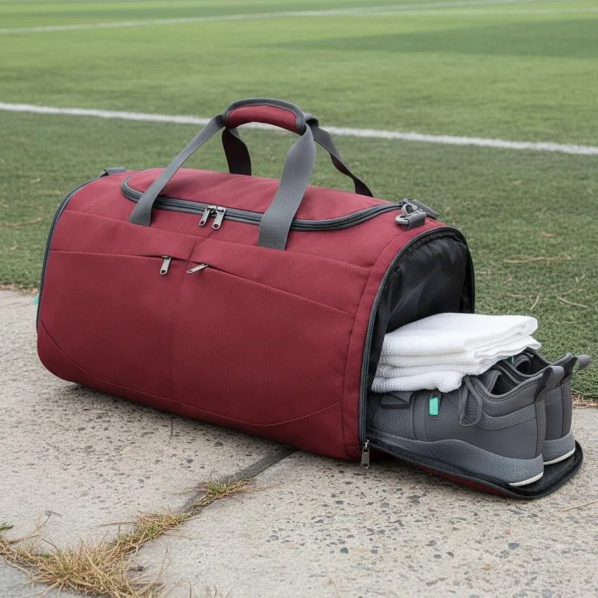 Baoblaze Borsone Sportivo da Viaggio Zaino Borsa Palestra Borsa Trasporto con Tracolla E Manici Comodi Materiale Oxford Poliestere Confortevole Adatto per