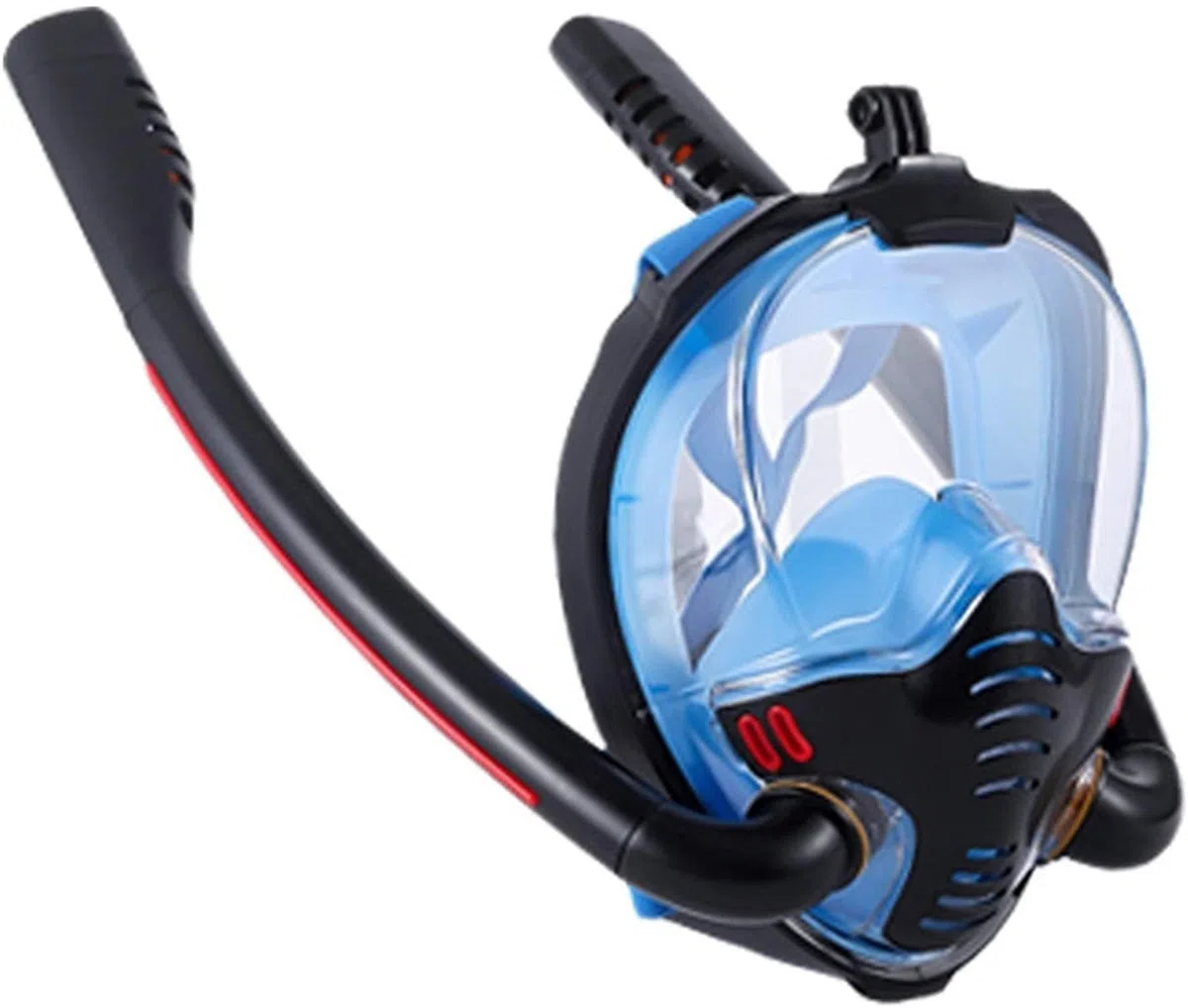 Maschera Subacquea Maschere subacquee Maschera da Snorkeling Integrale Maschera Subacquea antiappannamento Attrezzatura Professionale per Lo Snorkeling per，Blue-S/M