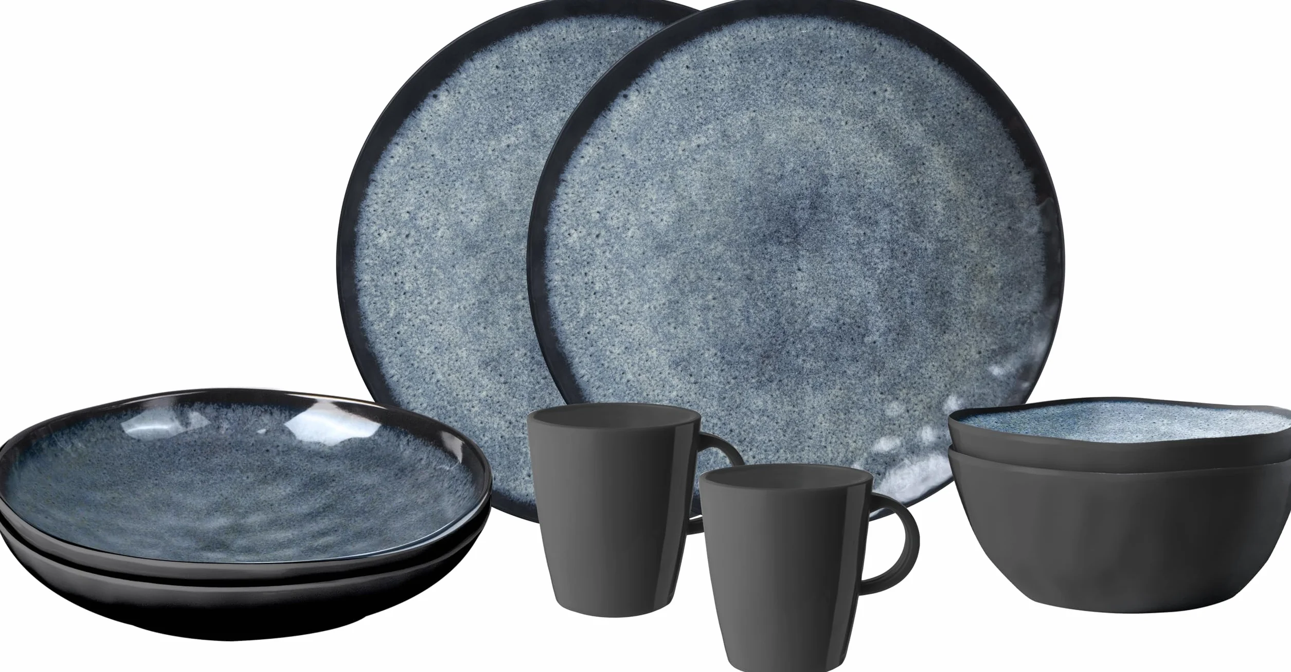 BRUNNER 0830143N.C9X Set Stoviglie da Campeggio per 2 Persone, Tête-À-Tête Venetian, 8 Pezzi