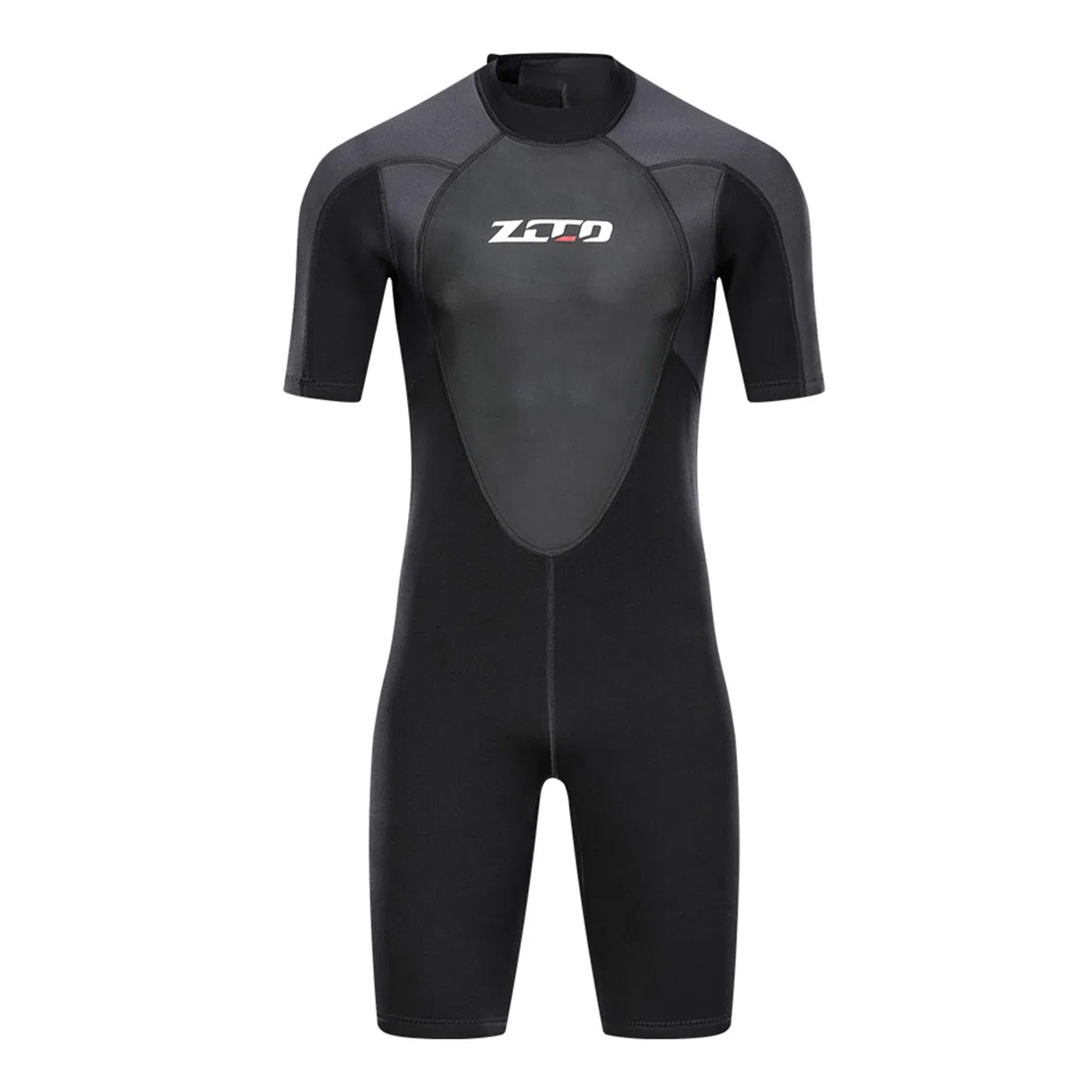 ZCCO Mute da uomo in neoprene di alta qualità, 3 mm, chiusura lampo posteriore, a maniche corte, per pesca spearfishing, surf, snorkeling, canoa, sub