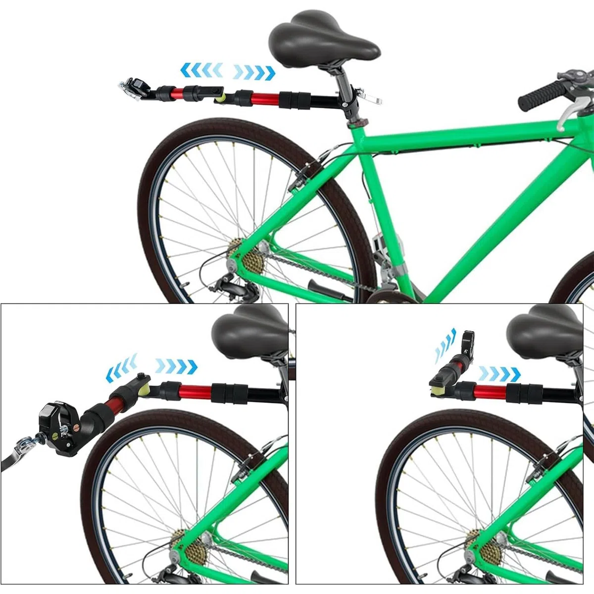 Attacco per Rimorchio Bici,Aggancio Per Carrello | Accessori Portapacchi Posteriore in Lega per Trasporto Bambini Animali Domestici e Avventure all'Aperto