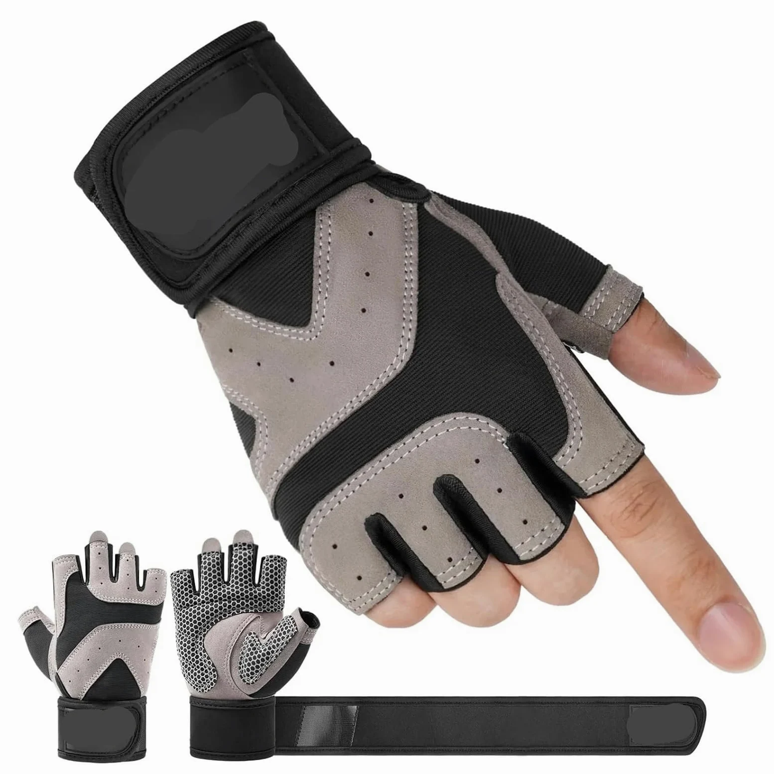 Home Essentials, Guanti da Palestra, Guanti da Fitness, Supporto per Polsi per Allenamento in Palestra - Sollevamento Pesi, Allenamento Traspirante, u