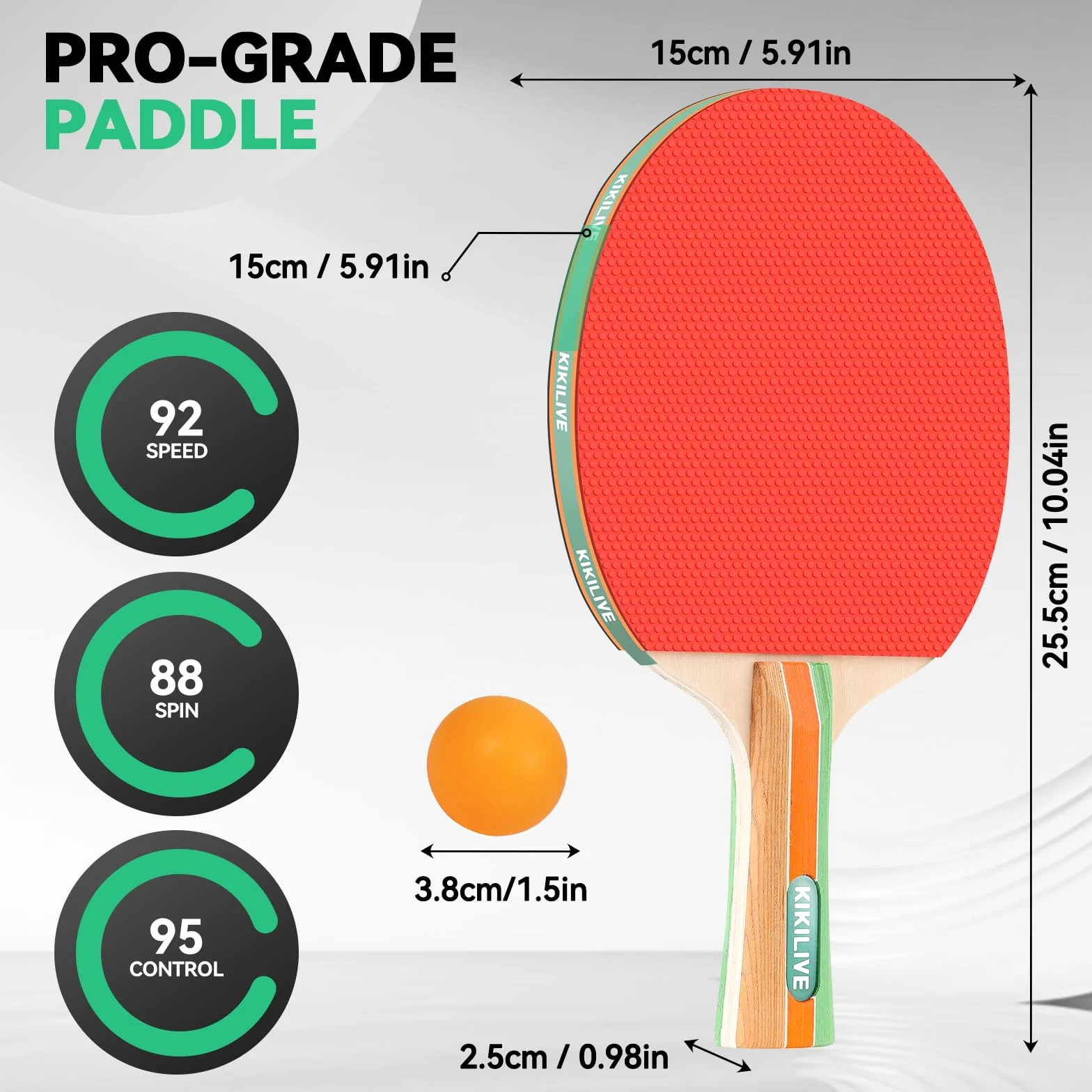 Set da ping pong per 2 giocatori, 2 racchette, 1 rete e 6 palline, kit da ping pong per giocare in interni ed esterni
