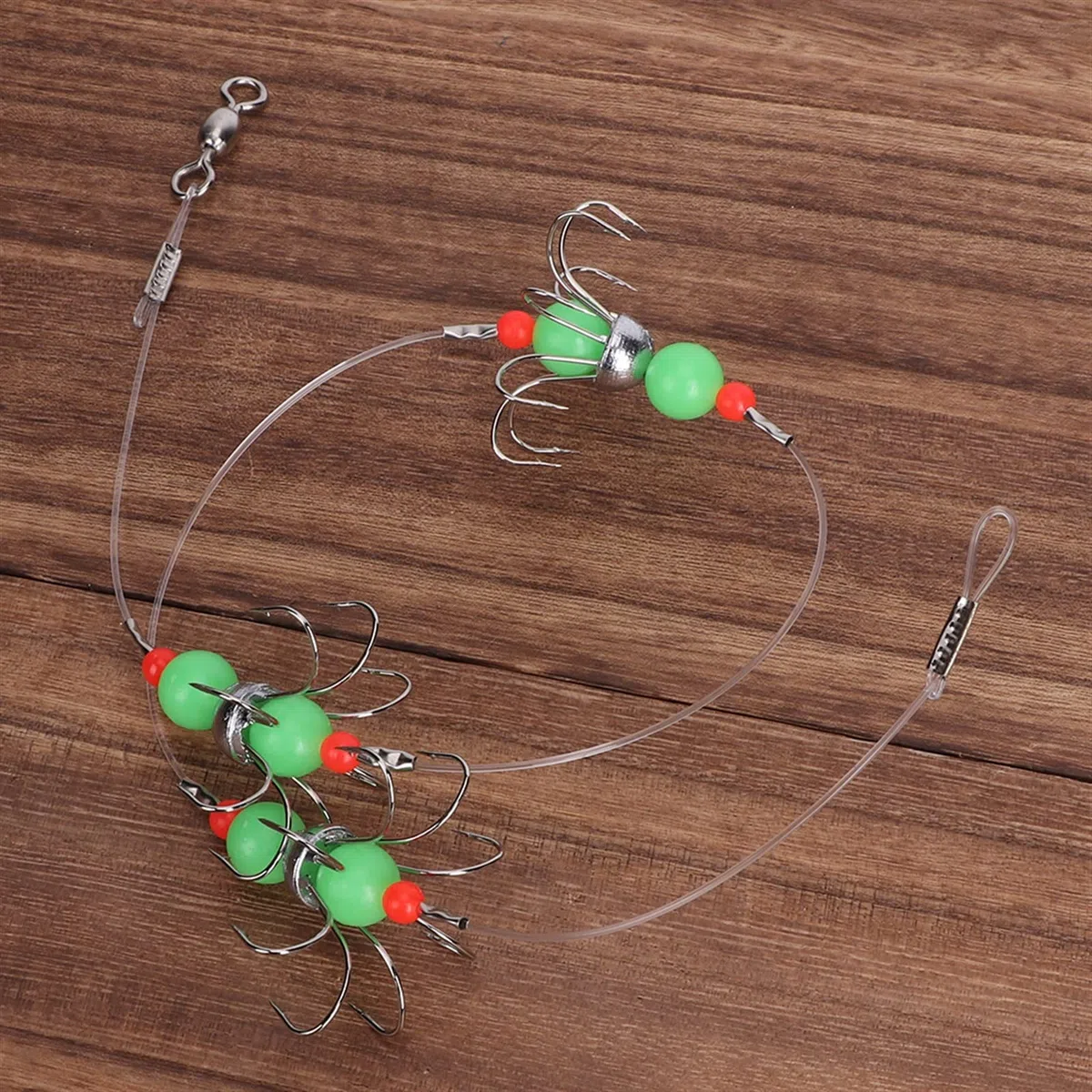 Ami da Pesca Luminoso Calamari Stringa Gancio Polpo Amo da Pesca 8 Artigli Spinato Amo da Pesca Fluorescenza Notte Amo da Pesca Linea Affronta Accessori Gancio da Pesca