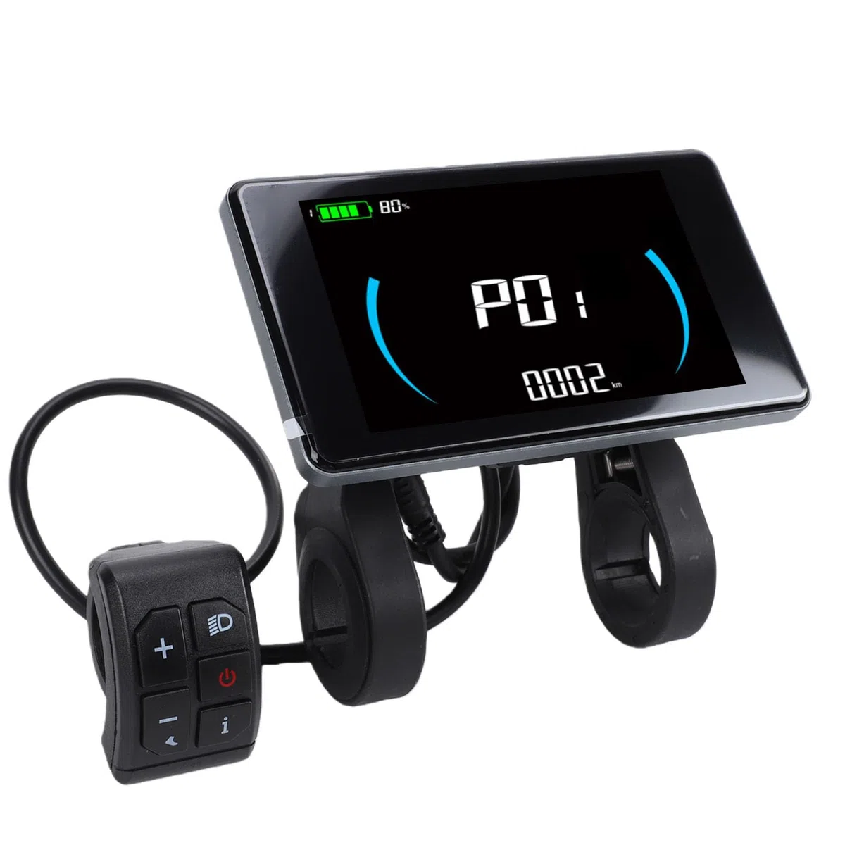 Vikye Display LCD per Bici Elettrica, Monitor velocità e Batteria