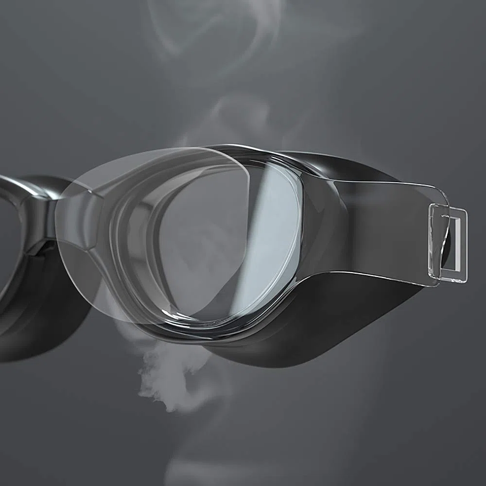 Occhiali da Snorkeling per Adulti e Bambini Nessuna Perdita Antiappannamento Protezione UV Occhialini da Nuoto Ponte nasale in Silicone Morbido Nero