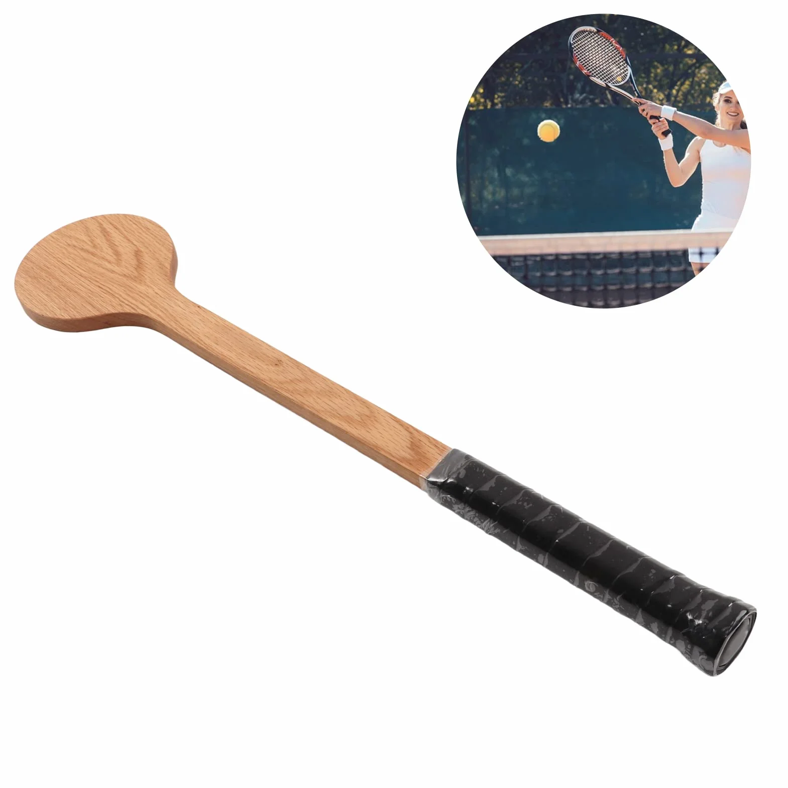 Tennis Sweet Pointer Tennis Pointer Tennis Sweet Pointer, Red Oak Tennis Pointer Cucchiaio Training Aid Tennis Pointer per Custodia per Adolescenti Racchette per Allenatori di