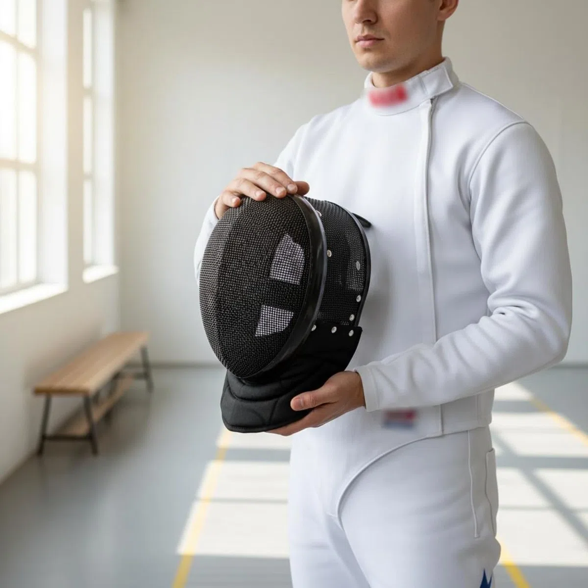 Maschera da Instructor Scherma Sicuro Maschera da Allenamento Scherma Durevole Attrezzatura Sportiva per Allenatori, Sparring, Competizione