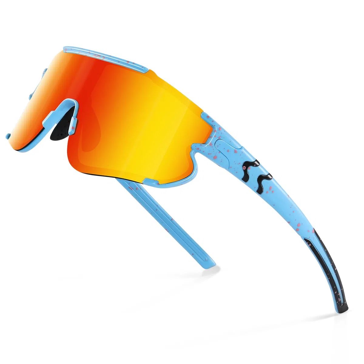 Fanshen Occhiali da sole sportivi polarizzati per uomo e donna, occhiali da sole per baseball, softball, per ciclismo, corsa, protezione UV
