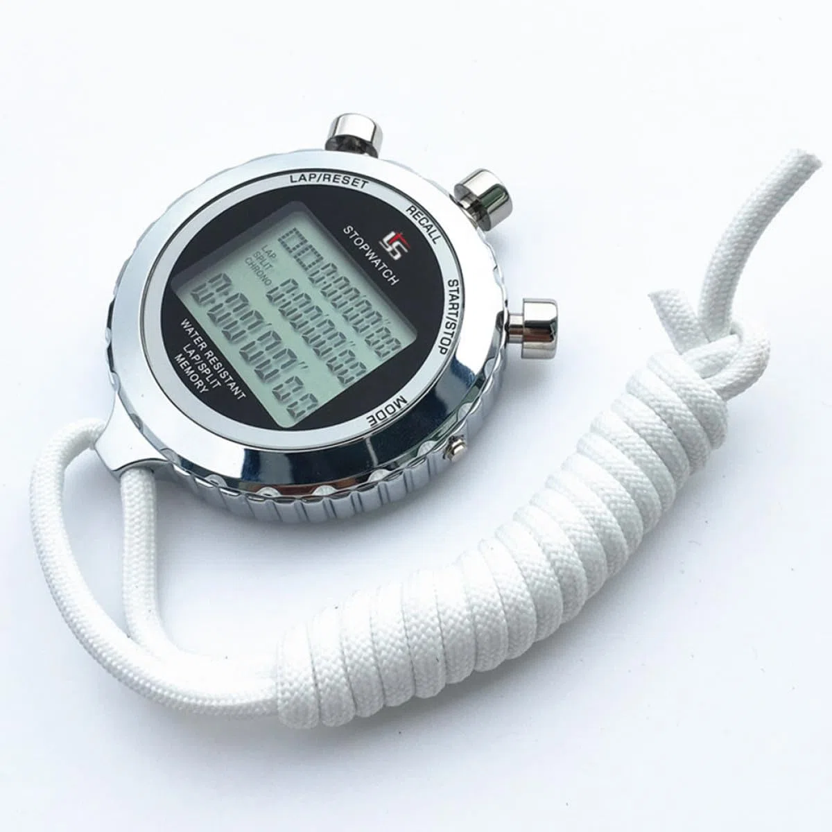 VICASKY Cronometro Sportivo Elettronico in Metallo Inossidabile con Display a 3 Righe, Cronografo Multifunzione e Timer Elettronico Portatile per Allenamenti e Attività all'Aperto