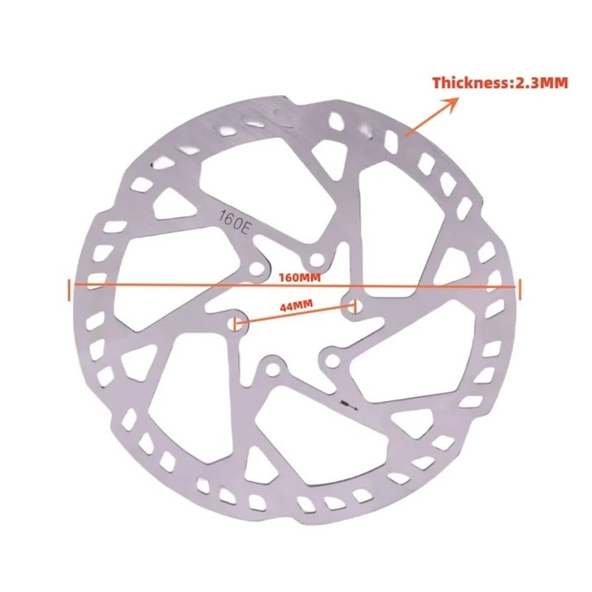 Spessore rotore freno bici elettrica da montagna 2,3 mm Disco 140/160/180/203/220