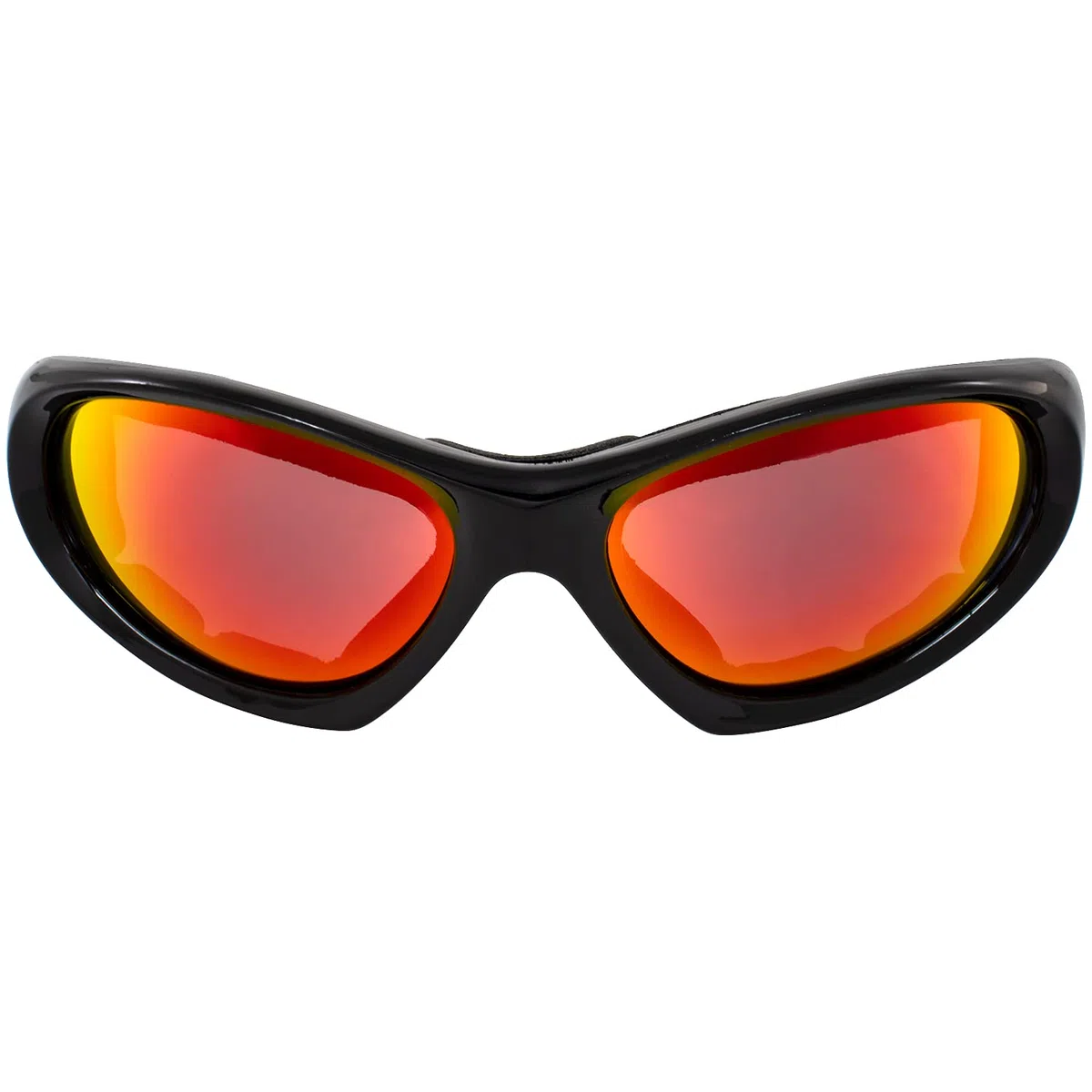 Hurricane Eyewear 2 paia di occhialini da nuoto jet e sci categoria 5 montatura nera con specchio rosso e lenti antifumo polarizzate