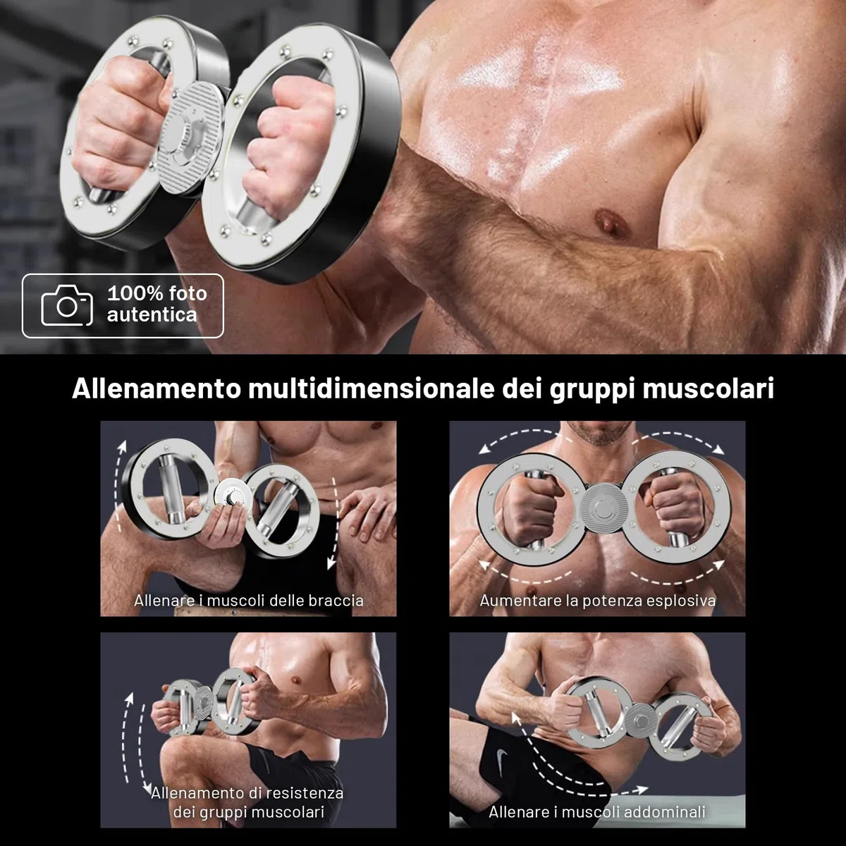 Bici da allenamento per braccia, per allenare le mani e gli avambracci, per polsi, spalle e petto | Punch Speed Trainer e attrezzi per arti marziali