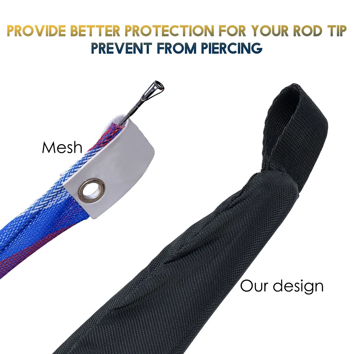 Dr.Fish Canna da Pesca Calzini Antigroviglio Leggero Nylon Regolabile Elastico Strap Spinning Baitcaster 2 pz/6 pz Copertura Manicotto Protettore Canna Da Pesca Tubo di Stoccaggio Baitcasting