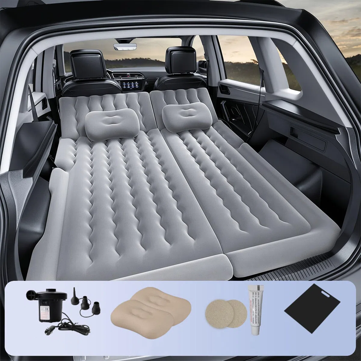 Materasso Gonfiabile Auto per Toyota Corolla Touring Sports 2026 2025-2022, Materasso Campeggio Letto Viaggio Portatile Accessori Auto per Bagagliaio Sonno Esterno