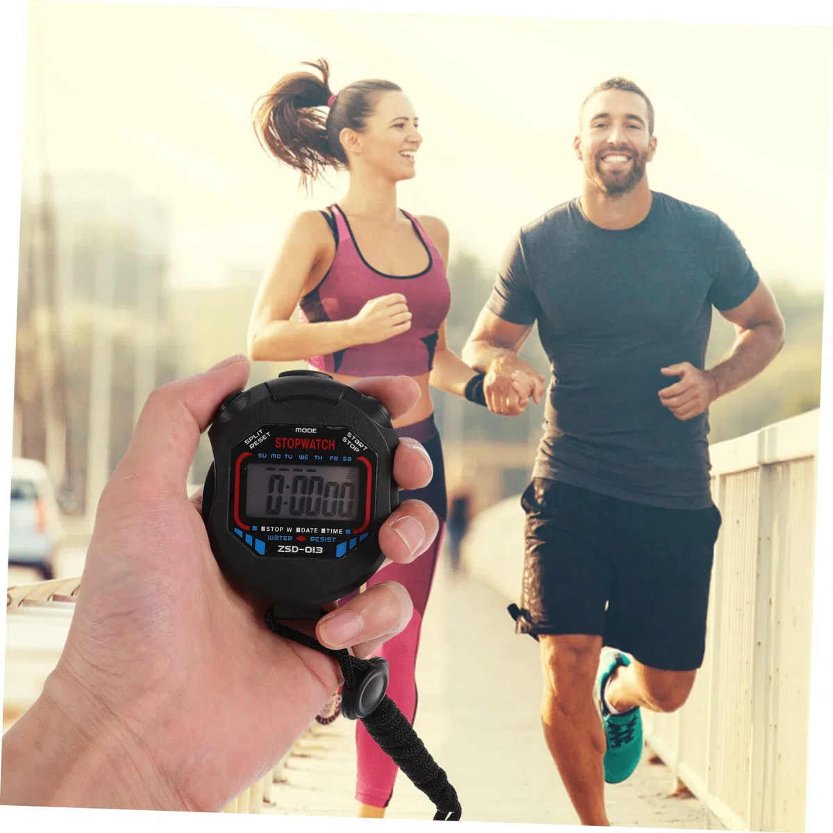 HANABASS 12 Cronometro Professionale Portatile per Sport con Allarme Display LCD per Fitness e Arbitri