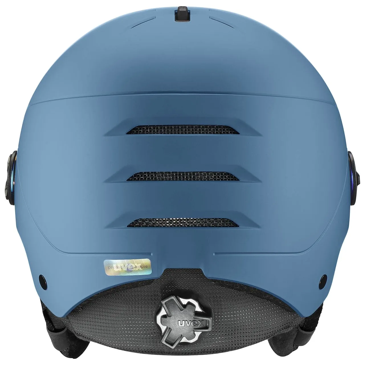 uvex wanted visor, casco da sci Unisex adulto, stone blue matt, 59-61 cm