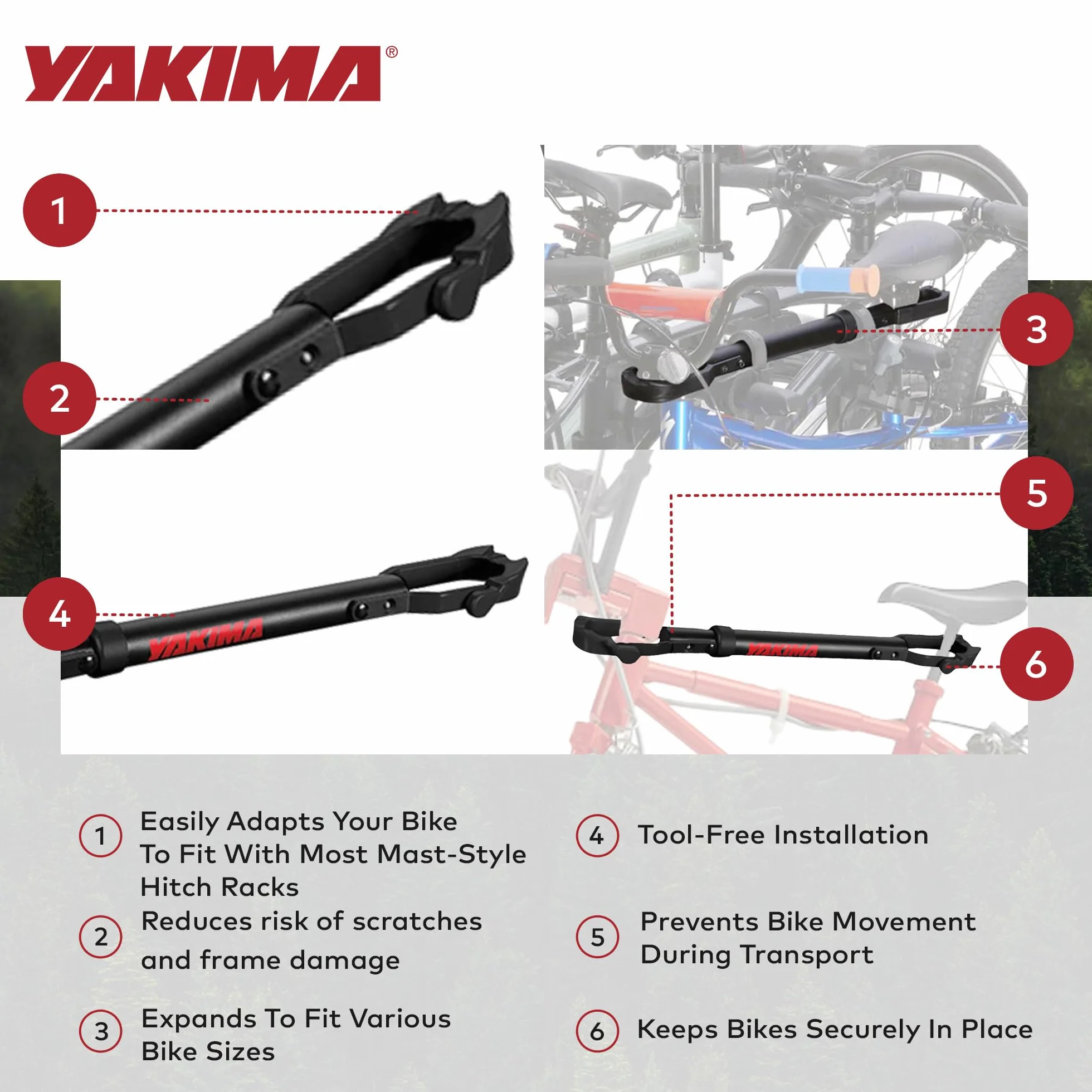 Whispbar Yakima Y8002531 Adattatore Tubetop per Bici Donna