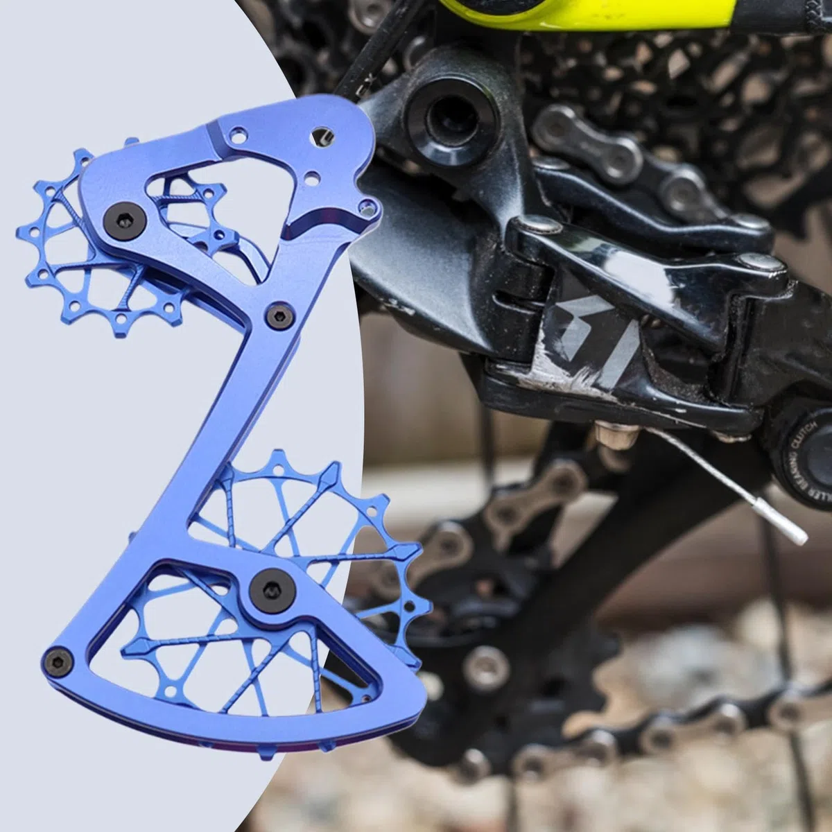 Deragliatore posteriore da ciclismo Rullo Guida Puleggia Deragliatore | Cambio Fluido per Mountain Bike Bici da Strada Parti di Ricambio per Bicicletta Componenti Attività Outdoor