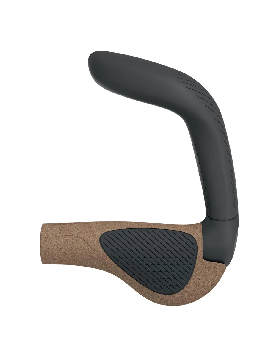 Ergon GP5 EVO - Manopole per bicicletta con manubrio integrato, Biokork, L