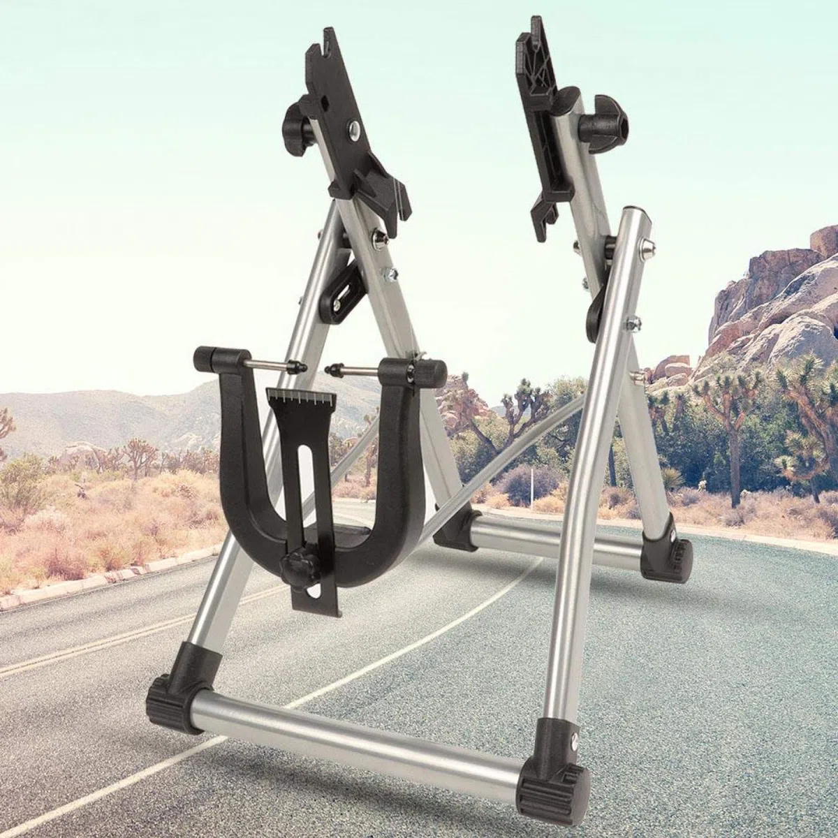 Supporto per centraruote per bicicletta meccanico, parti di accessori per la manutenzione del ciclismo dal design pieghevole e intelligente