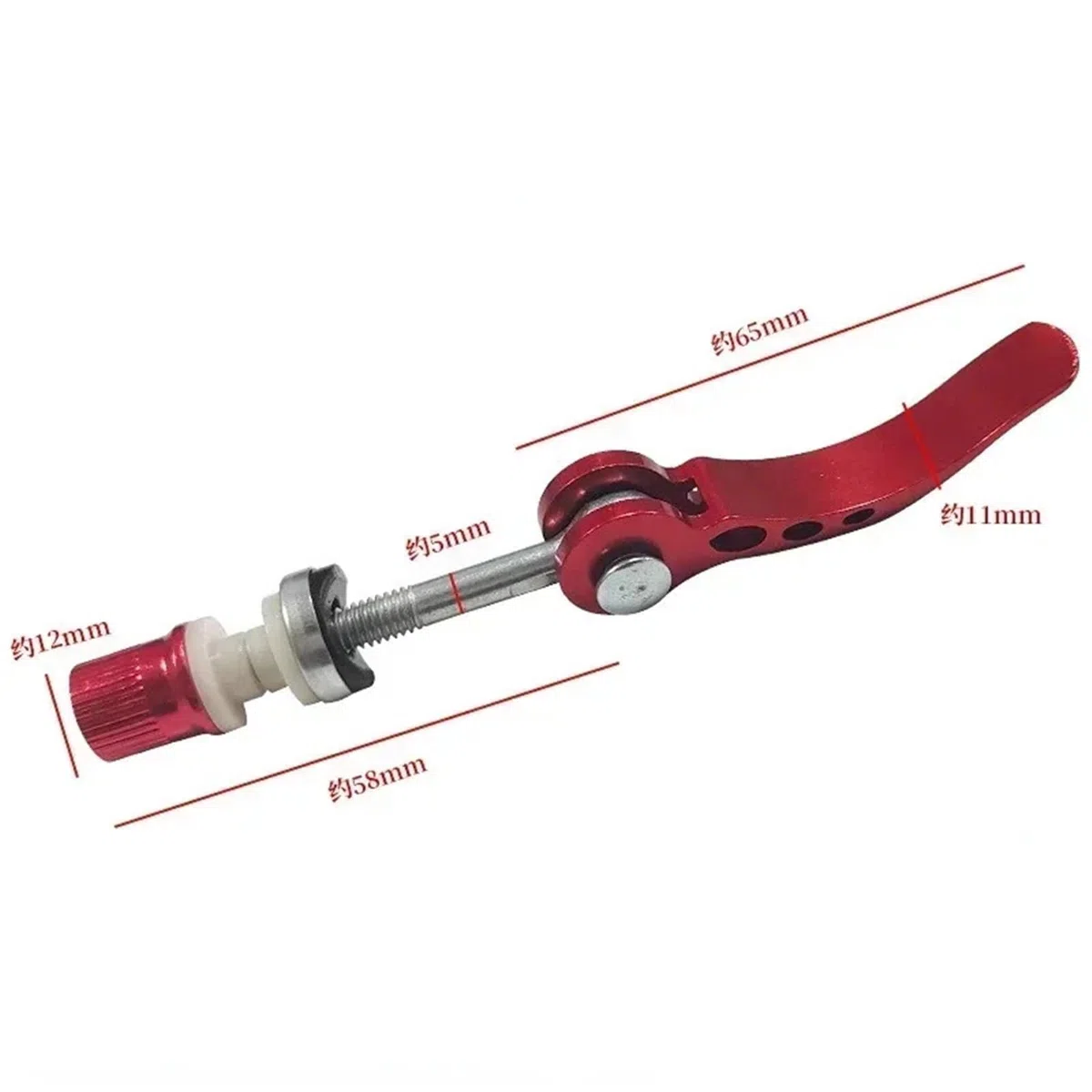 Vite a sgancio rapido per morsetto sedile 5 Pezzi Vite Di Serraggio Del Tubo Sella Della Mountain Bike Leva Sgancio Rapido For Montaggio Universale Design(5pcs Gold)