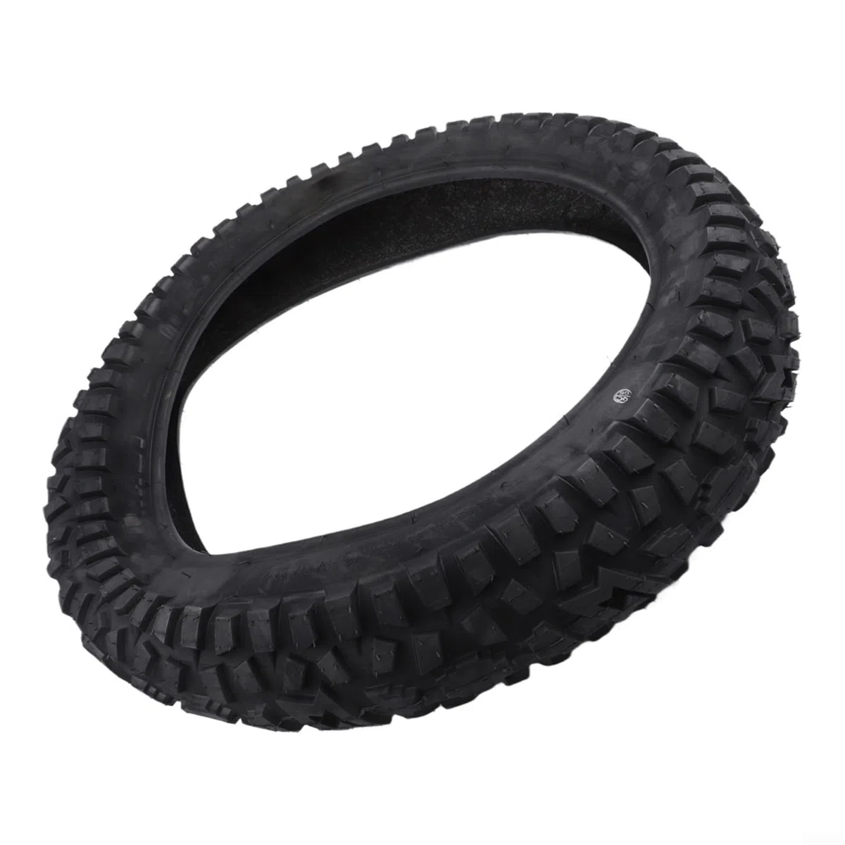 Pneumatico largo in gomma, 20 x 5 cm, per fuoristrada fuoristrada con migliore stabilità di trazione, adatto per bici elettriche da 20", nero