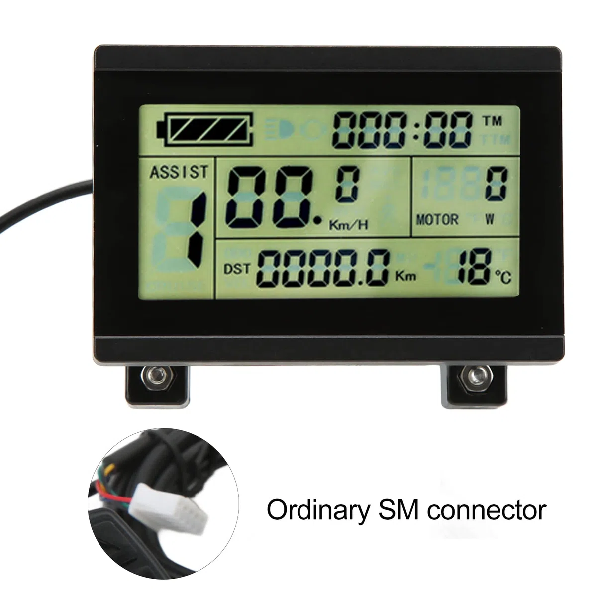Display per bici elettrica, display LCD3 con connettore per computer da ciclismo, controller KT per ciclisti, pendolari e appassionati di fitness