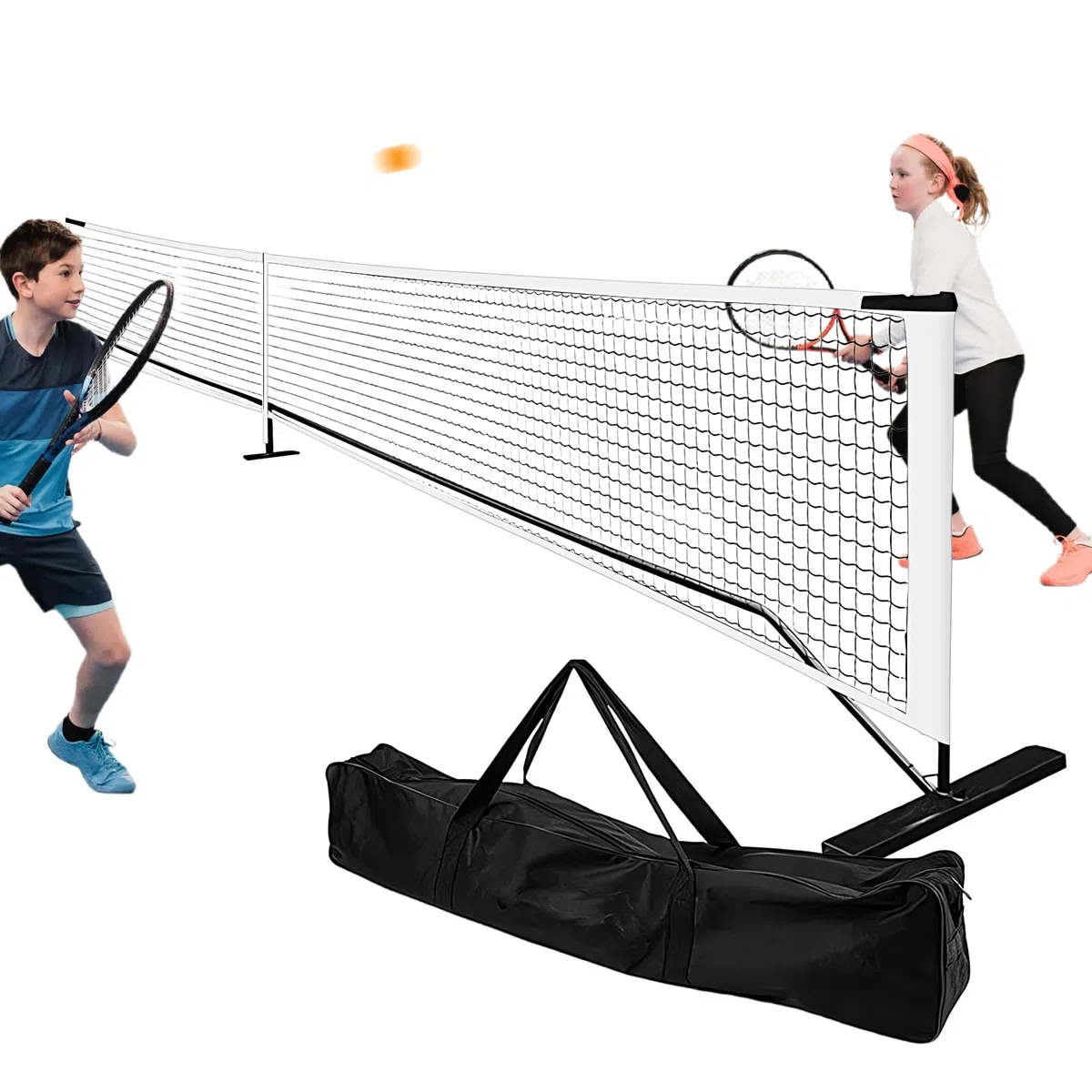 Rete da Allenamento Pickleball Smontabile 6,7 m, dotata di Borsa da | Rete Pickleball da Spiaggia Dimensioni Regolamentari, per Tennis, Badminton, Pickleball, Esterni,