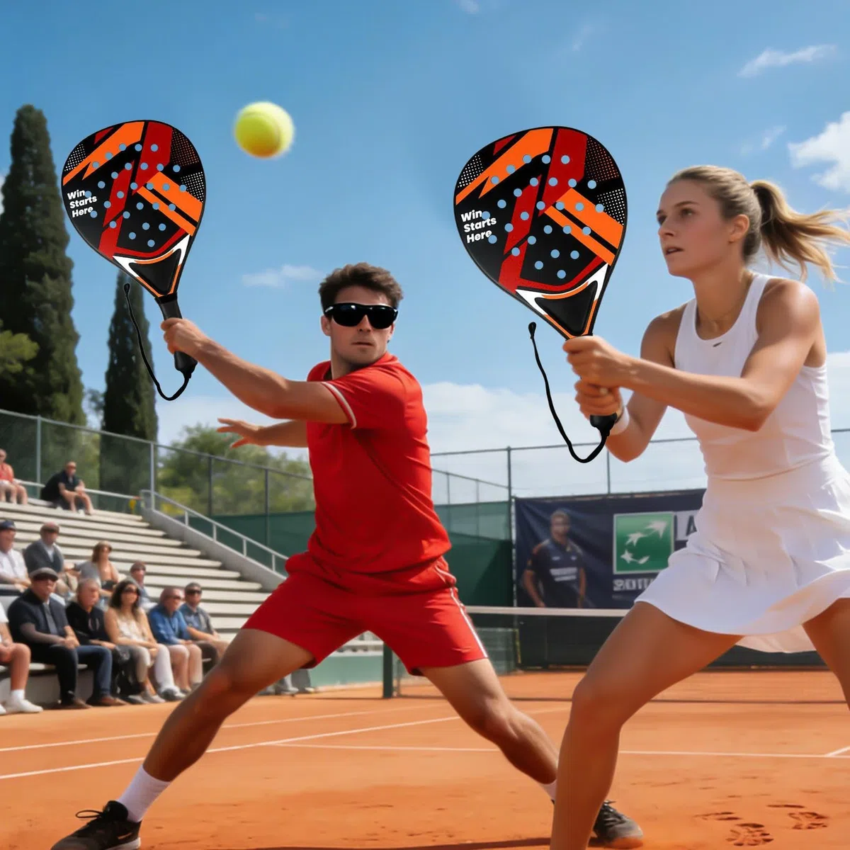 Racchetta Da Tennis Racchette Sportive Leggere e | Set Completo per Per Ricreazione Allenamento Spiaggia Giardino Piscina Uomini e Donne