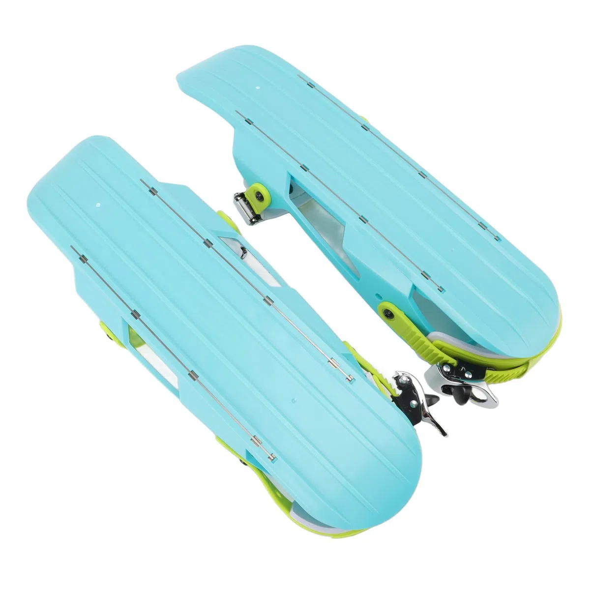 Mini skate skate skate da sci per adulti, scarpe da sci regolabili per sci all'aperto, taglia unica