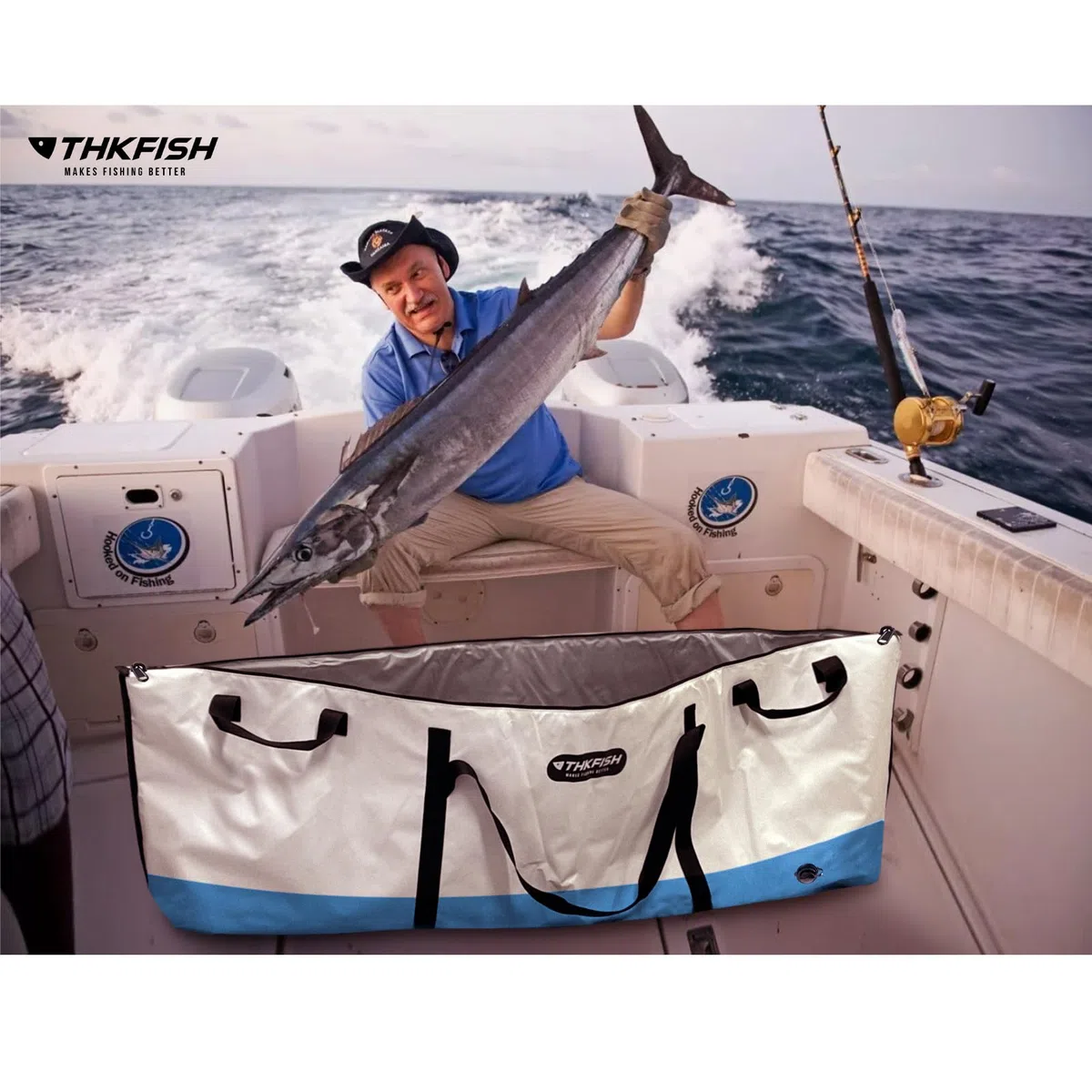 THKFISH Borsa termica per pesci per pesci, 152,4 x 50,8 x 22,9 cm, impermeabile