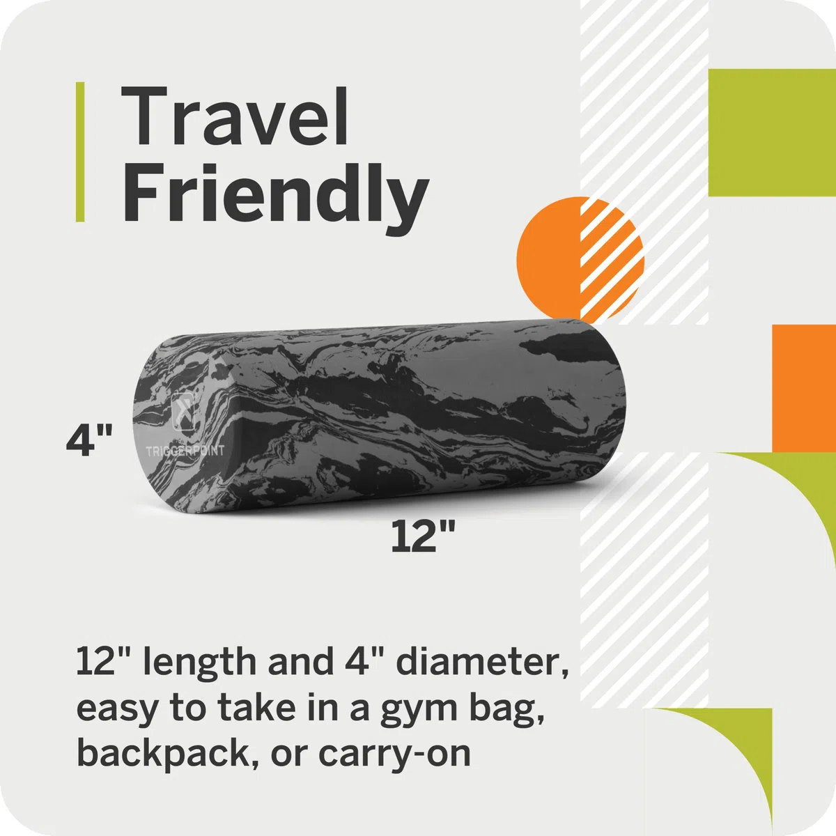 TriggerPoint Foundation Roller – Premium EVA Foam rullo di recupero muscolare e flessibilità, compressione morbida per la prevenzione delle lesioni, ideale per i viaggi, ideale per gli atleti