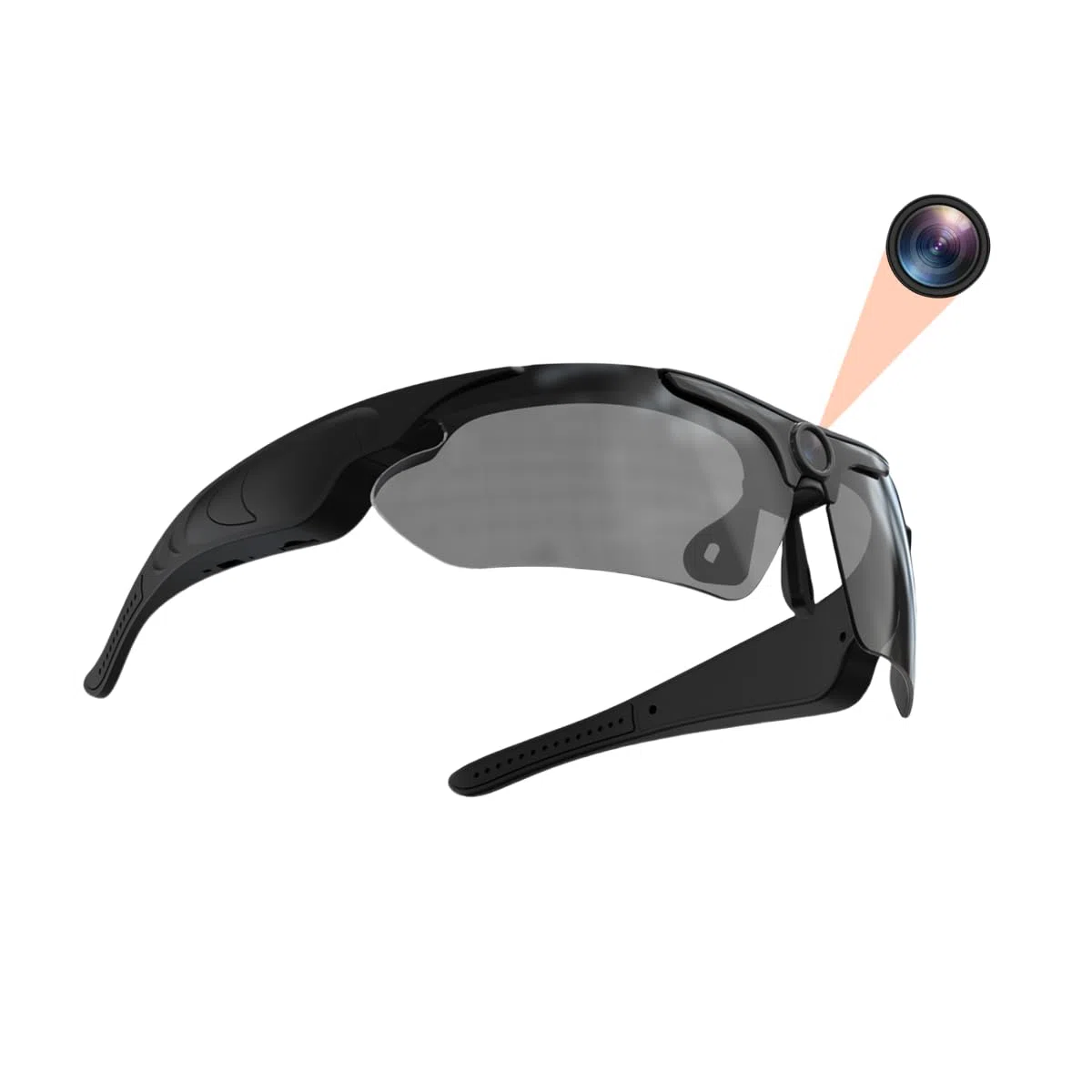 Tosuny 1080p Occhiali da Telecamera FHD, Occhiali da Sole Video Intelligenti con Lenti Polarizzate, Registrazione Audio e Video, Occhiali da Azione Sportiva Indossabili per Guida,