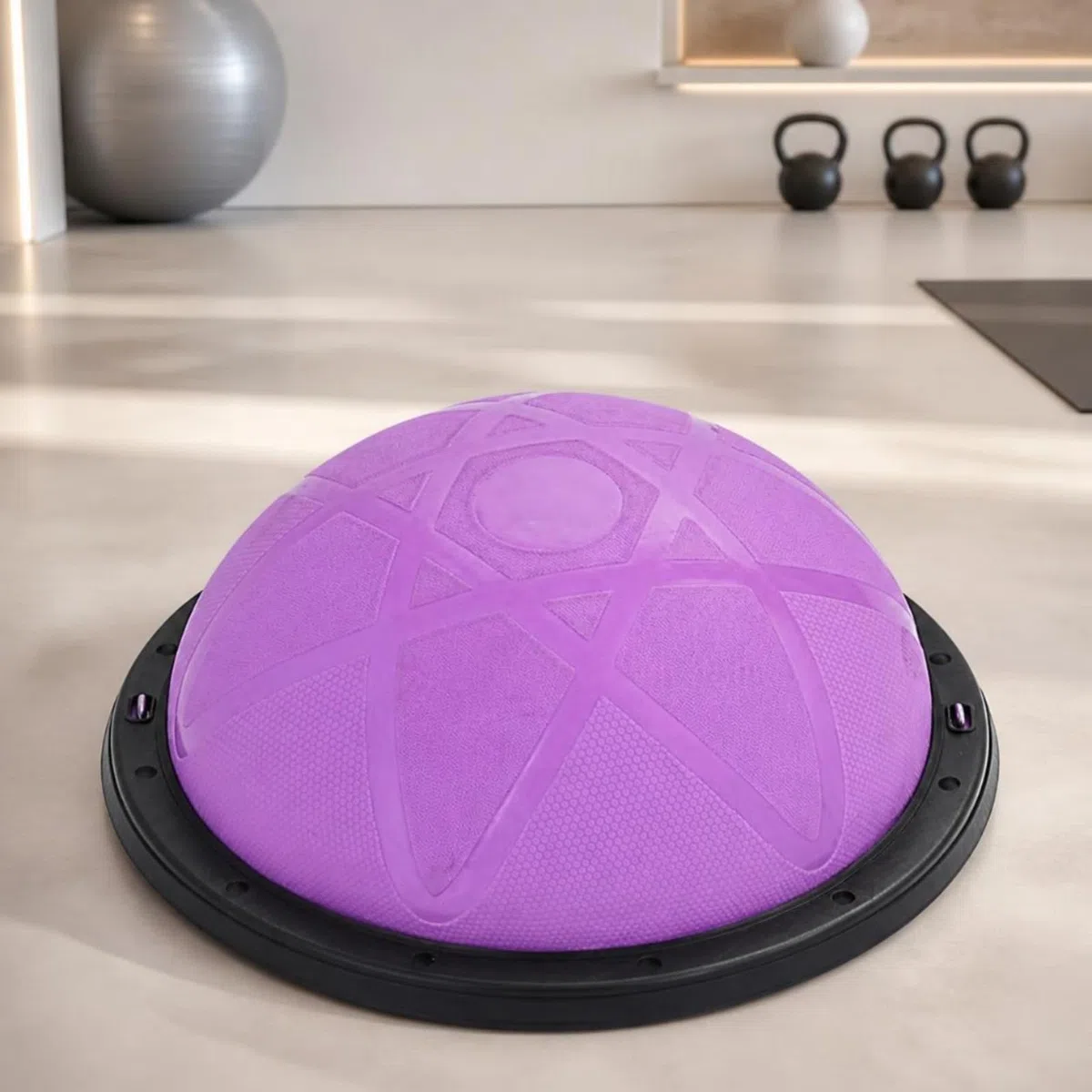 Balance Training Ball Mezza Sfera Equilibrio Palla Propriocezione Cuscino Stabilità Pedana Allenamento con Presa Migliorata E Base Tonda in PP E PVC