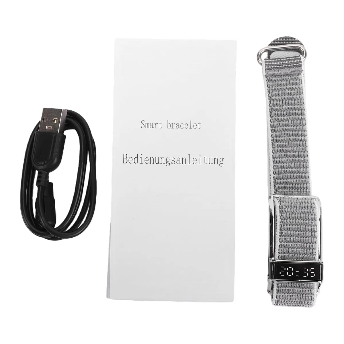 Bracciale Smart Intelligente in Nylon con Impermeabilità IP68,