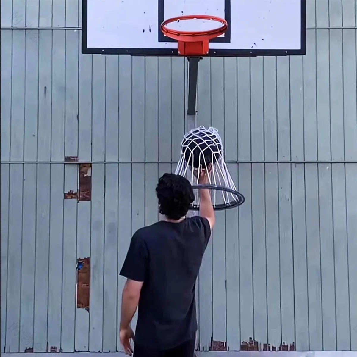 Rete da basket – rete sportiva resistente per tutte le stagioni, soluzione universale per il canestro | Utilizzabile a lunga durata nei sportivi, nelle scuole di club, nei parchi, nei parchi e