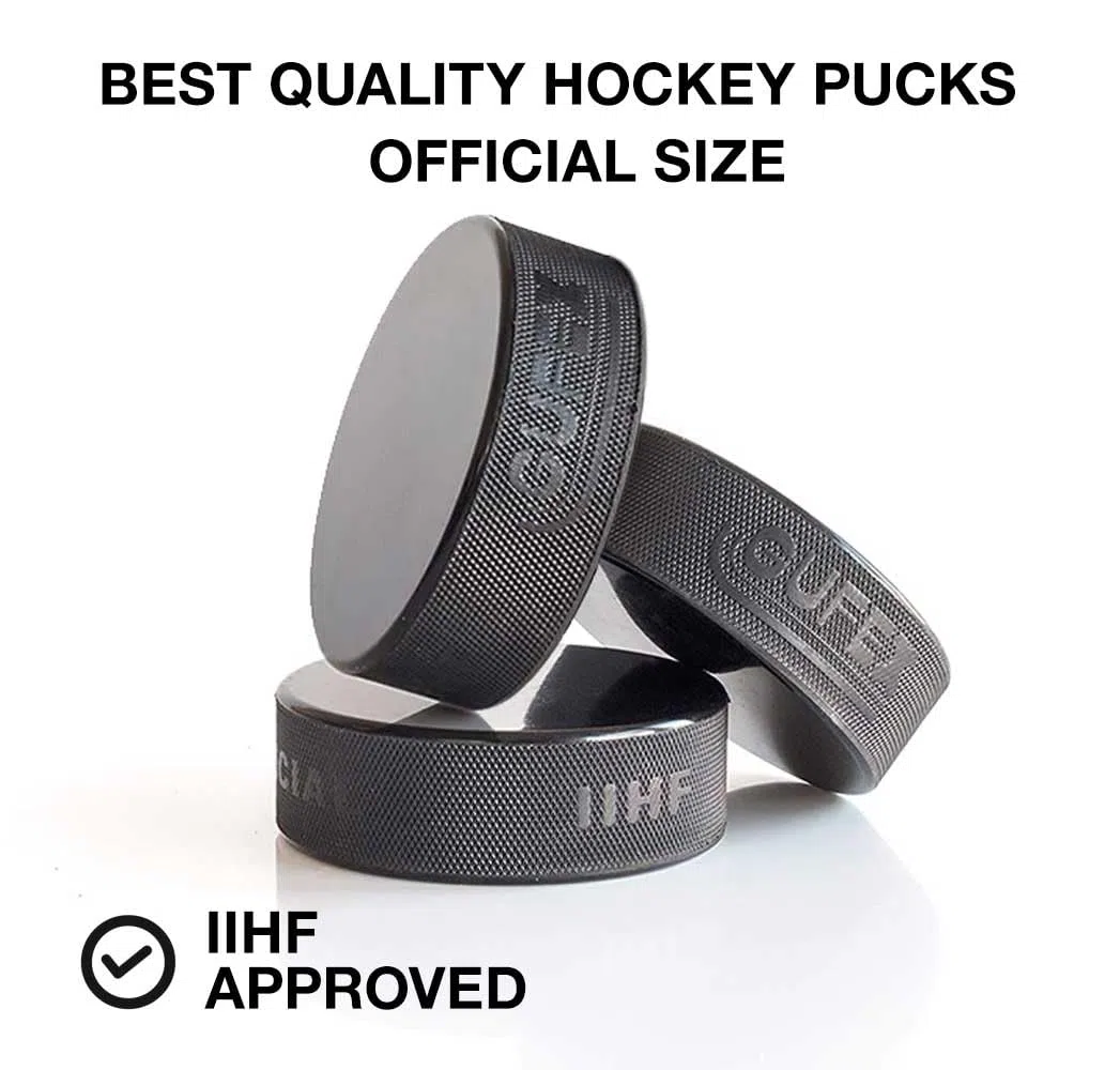 Hockey Revolution Essentials Kit – Palline svedesi in legno con dischi da hockey e disco in plastica resistente – Abilità di dribbling del pavimento, Deke e trapani per la manipolazione delle palle
