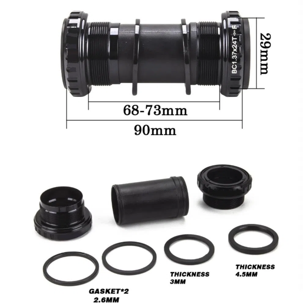 Lega di alluminio 3-Bolt Road per la guarnitura della bici 170mm con corona stretta larga 40-48T e movimento centrale 8-12 velocità