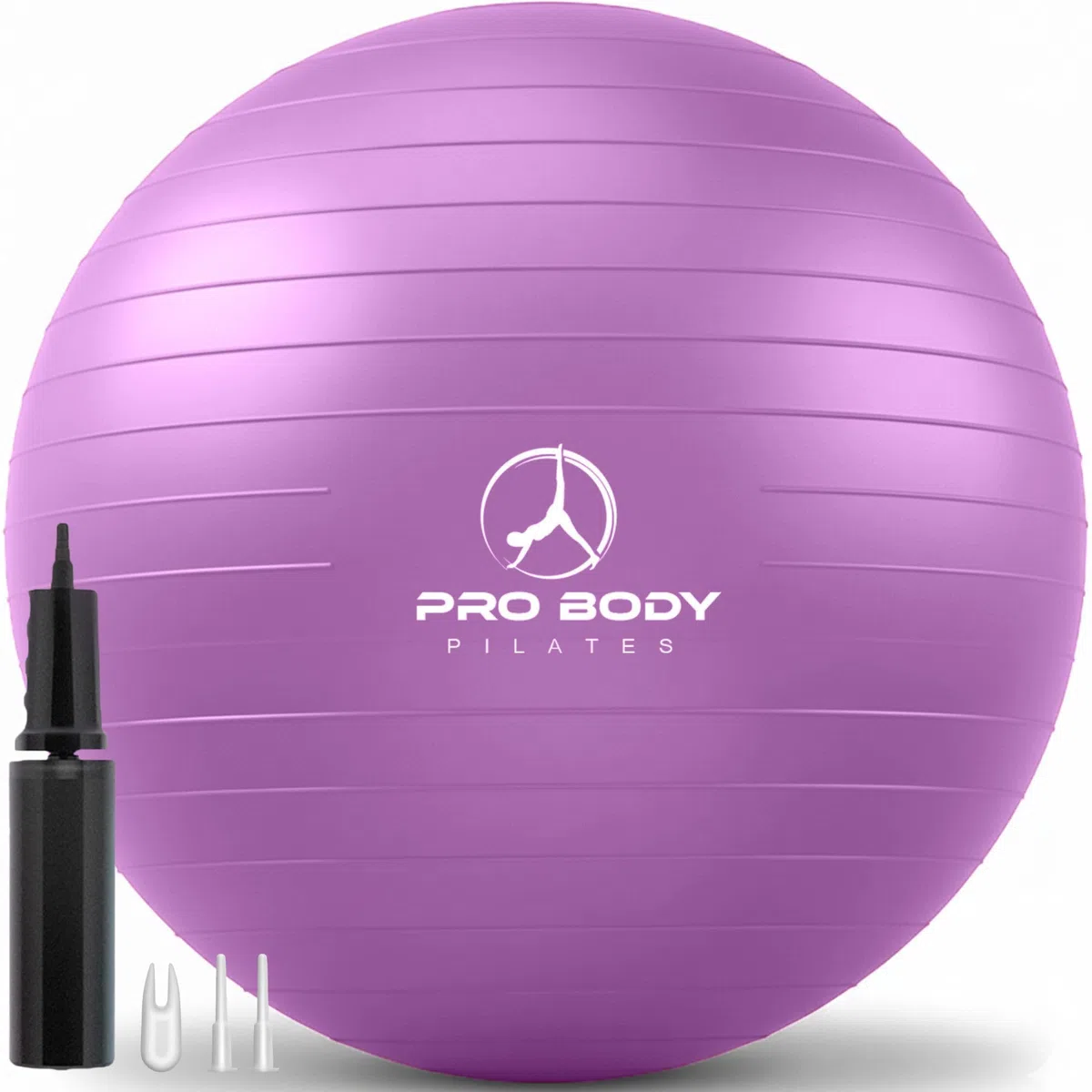 ProBody Pilates Esercizio Palla - Anti-Scoppio Sfera dell'equilibrio di Yoga di Forma Fisica di qualità Professionale 55 cm Viola