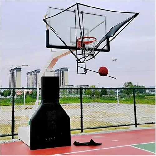 Sistema Portatile di Ritorno dei tiri da Basket e Rete di Rimbalzo - Dispositivo di Allenamento Pieghevole Regolabile per Bambini, Adolescenti e Adulti - Perfetto per Principianti e per Lo s