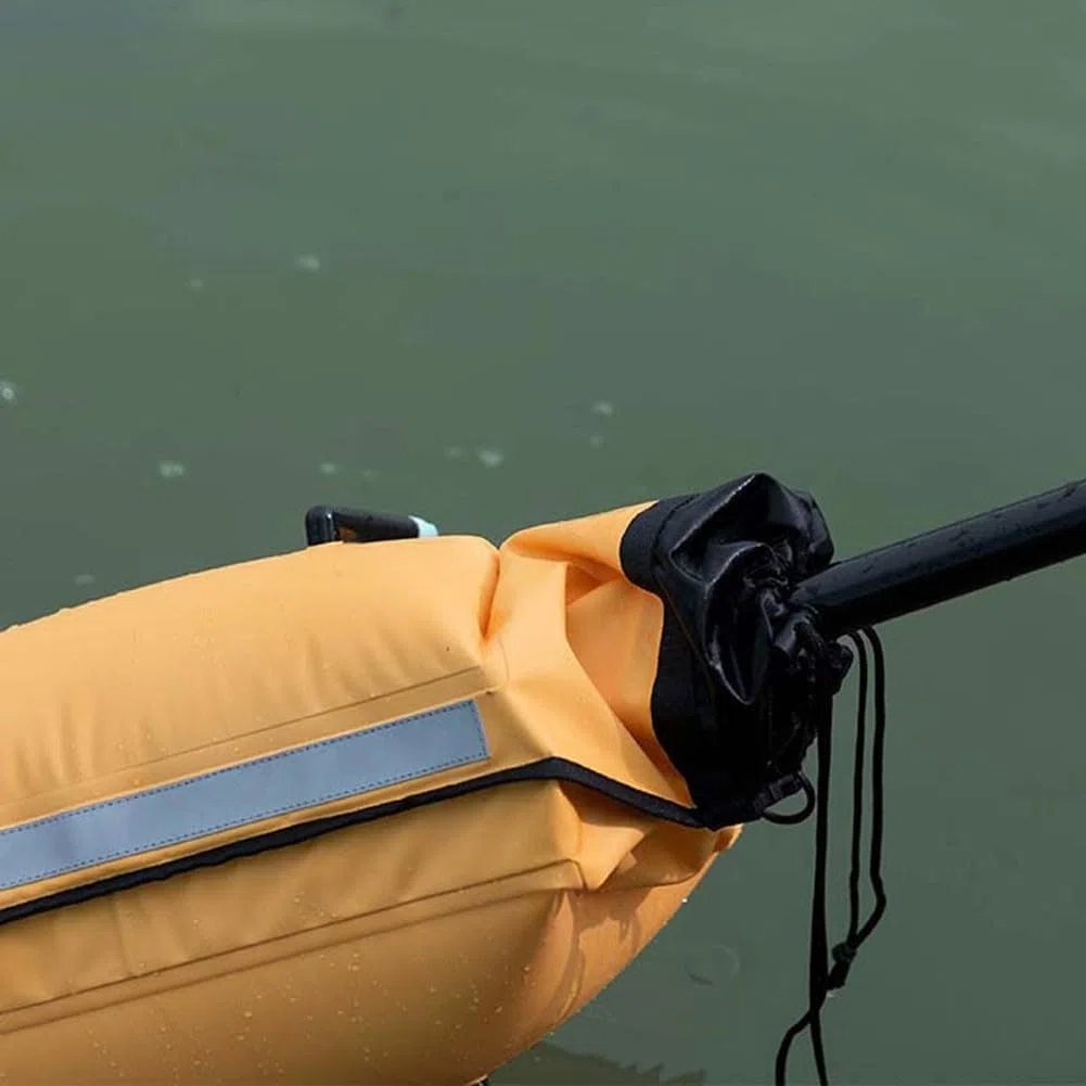 DAZZLEEX Kayak Paddle Board gonfiabile galleggiante bag, design doppio airbag con fibbia a sgancio rapido con striscia riflettente per stabilizzare kayak e tavole gonfiabili