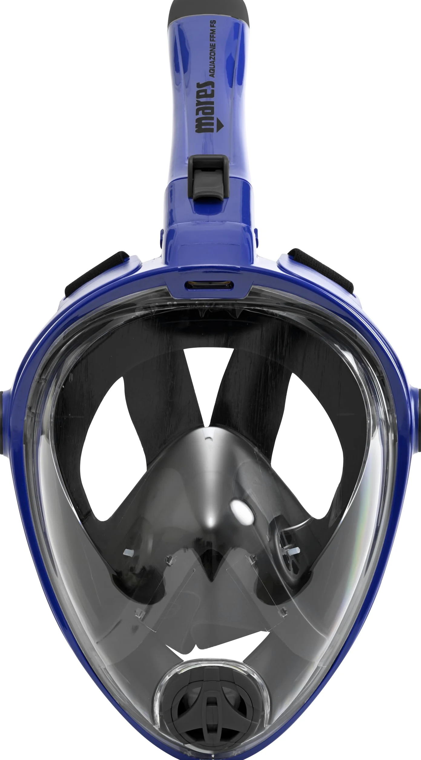 Mares Aquazone Full Face Mask - Maschera Integrale Snorkeling Adulto, Facciale in Silicone, Boccaglio Pieghevole, 3 Taglie