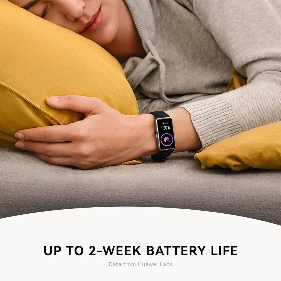 HUAWEI Band 6 Smart Band Fitness Tracker, Touchscreen AMOLED 1.47” a Colori, Monitoraggio Battito Cardiaco, Sonno, Saturazione dell`Ossigeno, Resistente all’Acqua, Graphite Black
