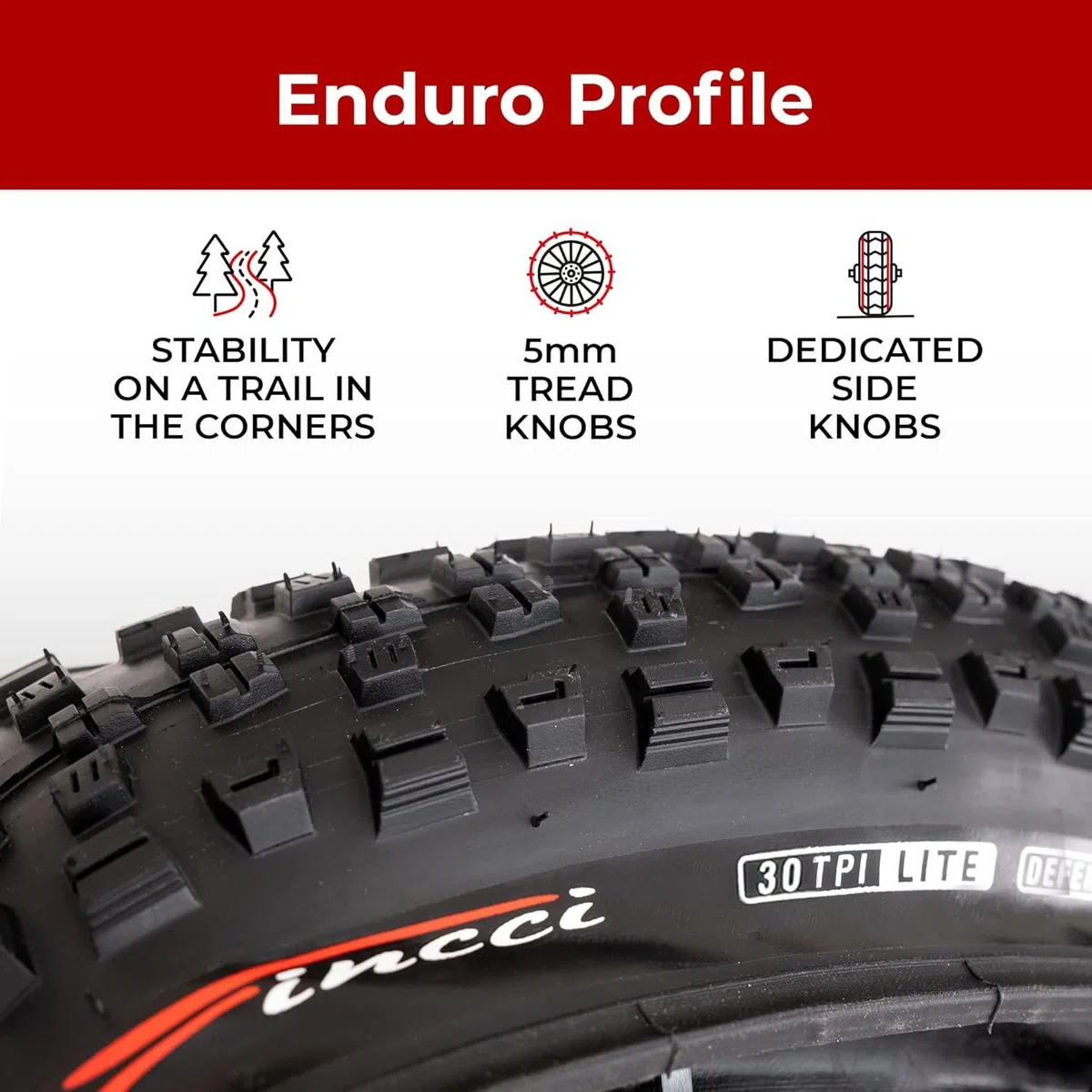 Fincci Maori Copertoni MTB 27.5 x 2.35 Policci 60-584 Pieghevole Pneumatico Copertone per MTB Montagna Fuori Strada Bici Bicicletta 27.5x2.35 Pneumatici